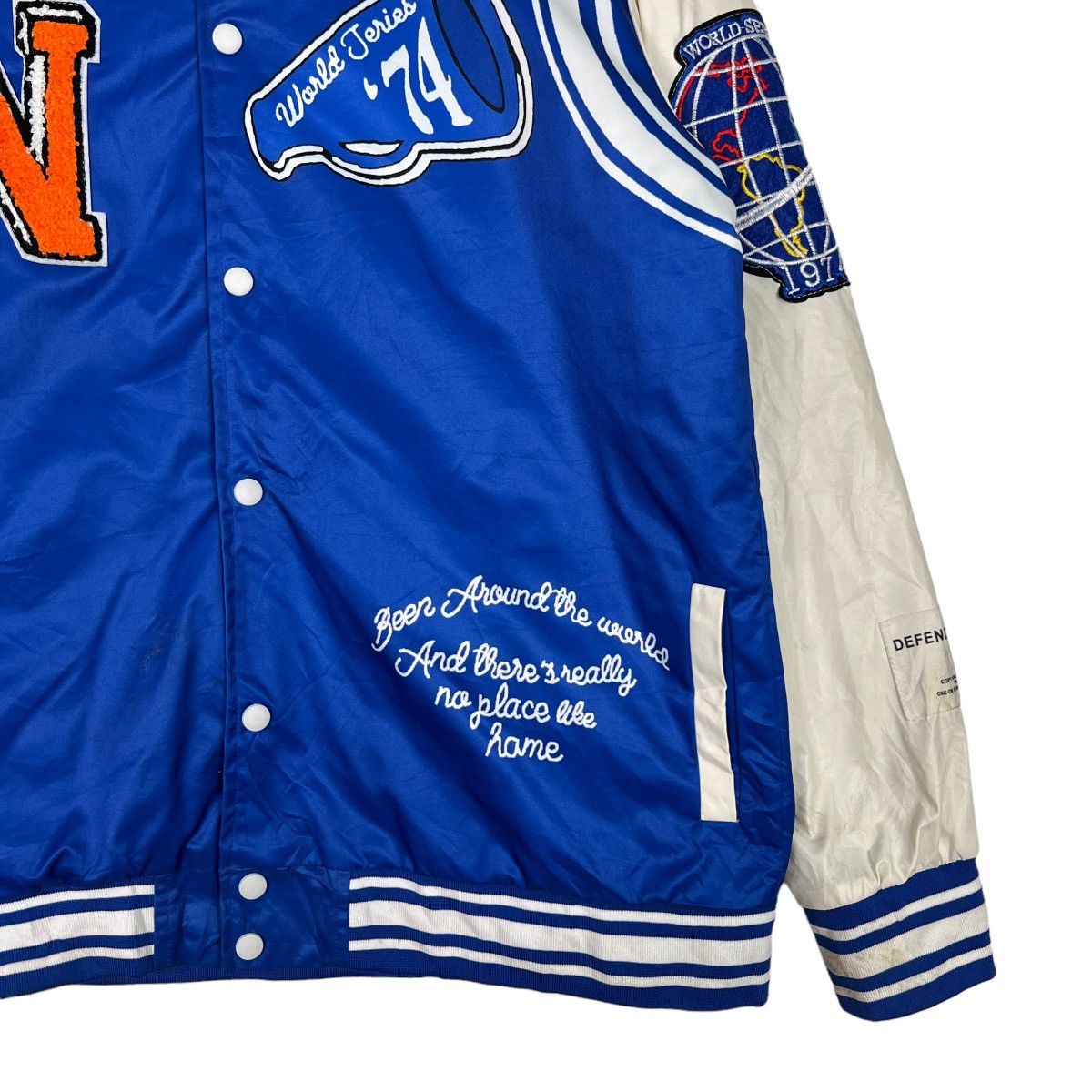 Japanese Brand 🔥 JAPANESE STREETWEAR DEFEND DIGNITY SATIN BOMBER JACKET Size US XL / EU 56 / 4 - 6 Thumbnail