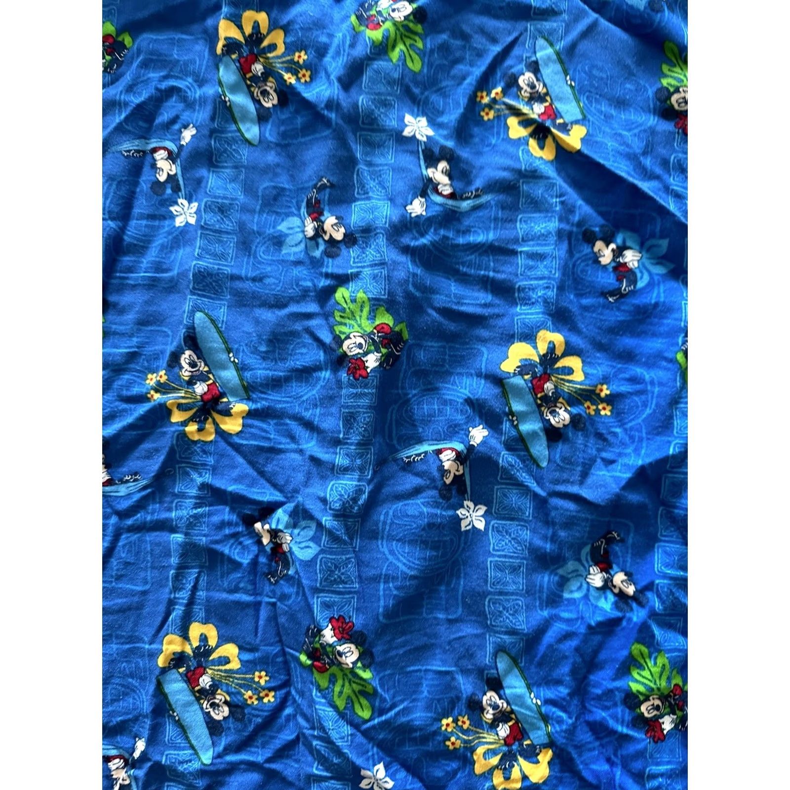 Disney Vtg Disney Store Mickey Hawaiian Shirt Mens XL Aloha Surfing Hammock EUC Size US M / EU 48-50 / 2 - 8 Thumbnail