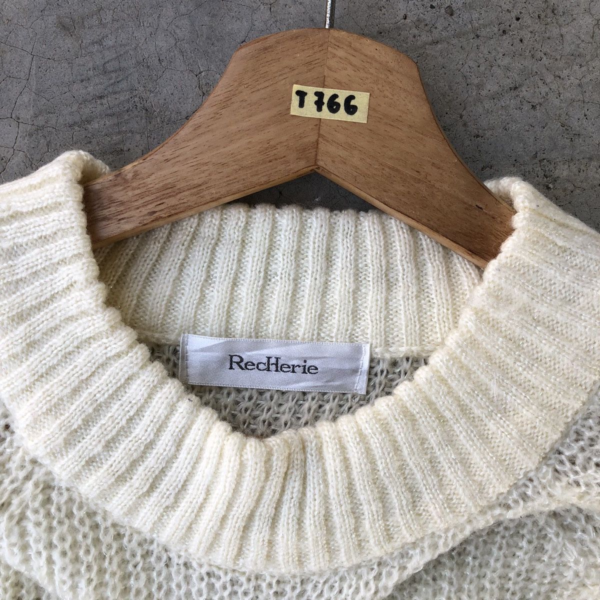 Japanese Brand 🔴 Pureknit Jumper/Memeri Knitting Pattern Like Crop Top Size US S / EU 44-46 / 1 - 6 Thumbnail
