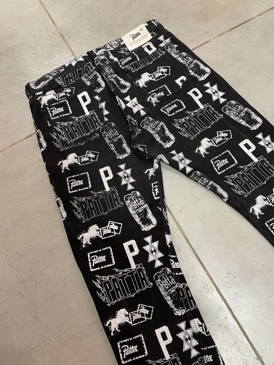 Patta Patta Jeans All Over Print Denim Monogram Pattern Size US 34 / EU 50 - 2 Thumbnail