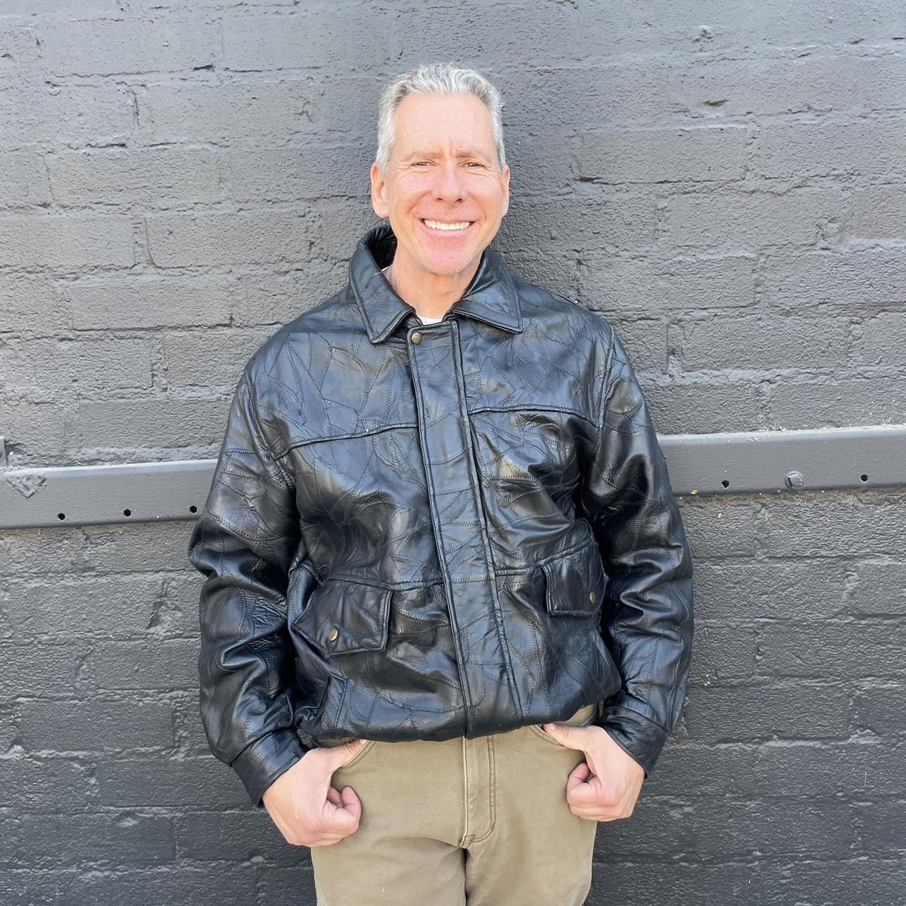 Harley Davidson × Zara Vintage maxam genuine black leather jacket size XL men’s Size US XL / EU 56 / 4 - 1 Thumbnail
