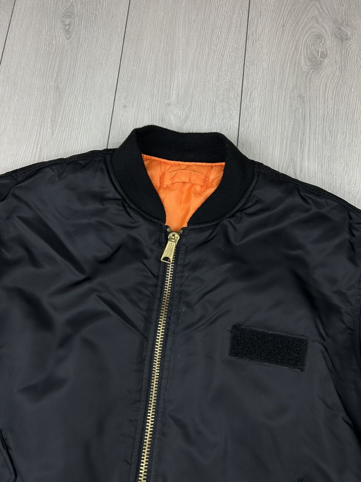 Japanese Brand × Vintage Aviation Flight Vintage Jacket MA-1 USA size L Black Size US L / EU 52-54 / 3 - 4 Thumbnail