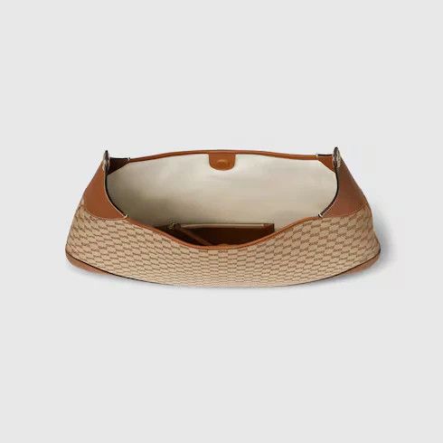 Gucci o1la5ras0526 Size: OS / B Maxi Shoulder Bag in Beige/Brown Size ONE SIZE - 9 Thumbnail