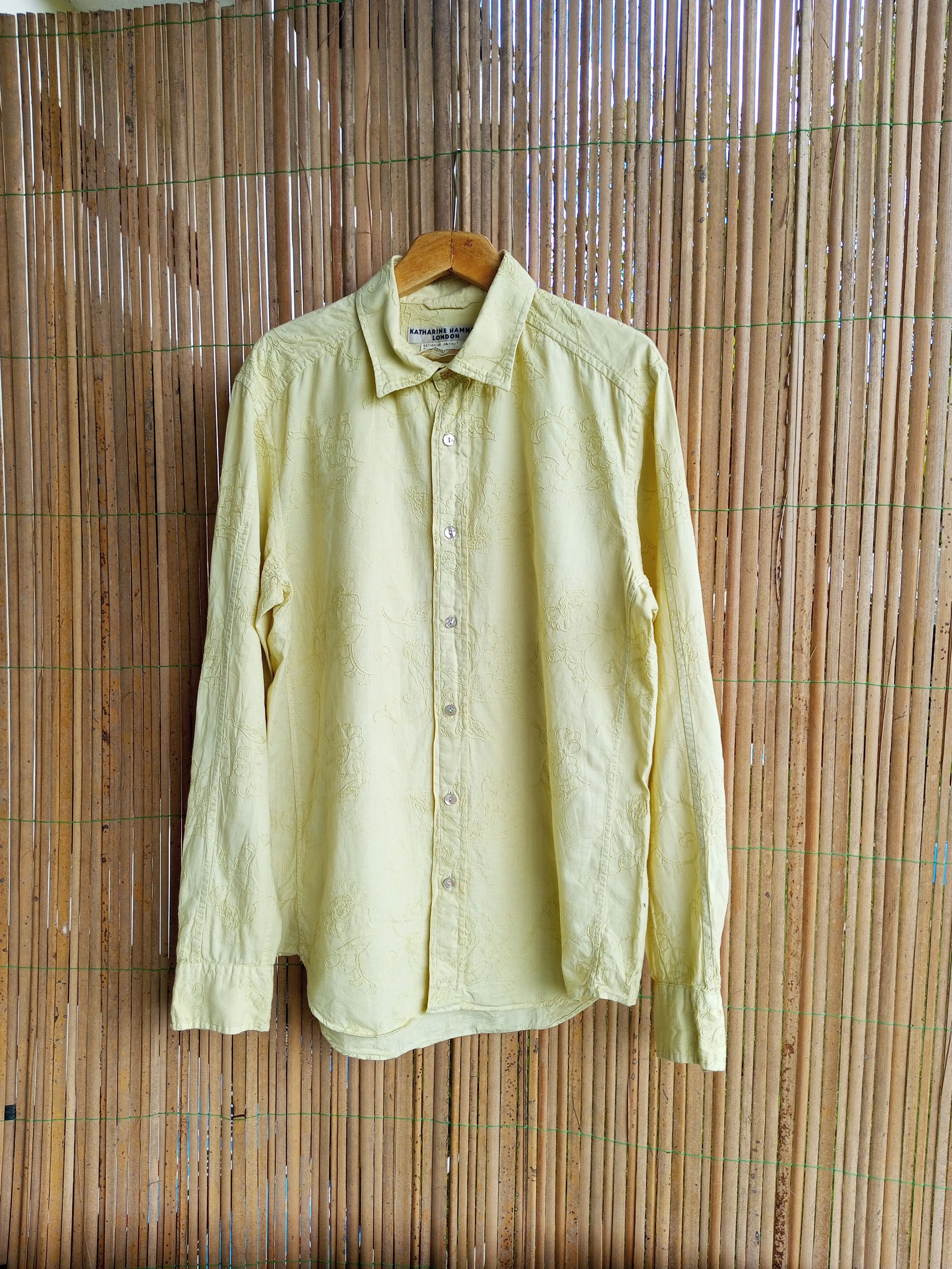 Katharine Hamnett London Vintage Katherine hamnett london embroidered shirt button up Size US L / EU 52-54 / 3 - 2 Thumbnail