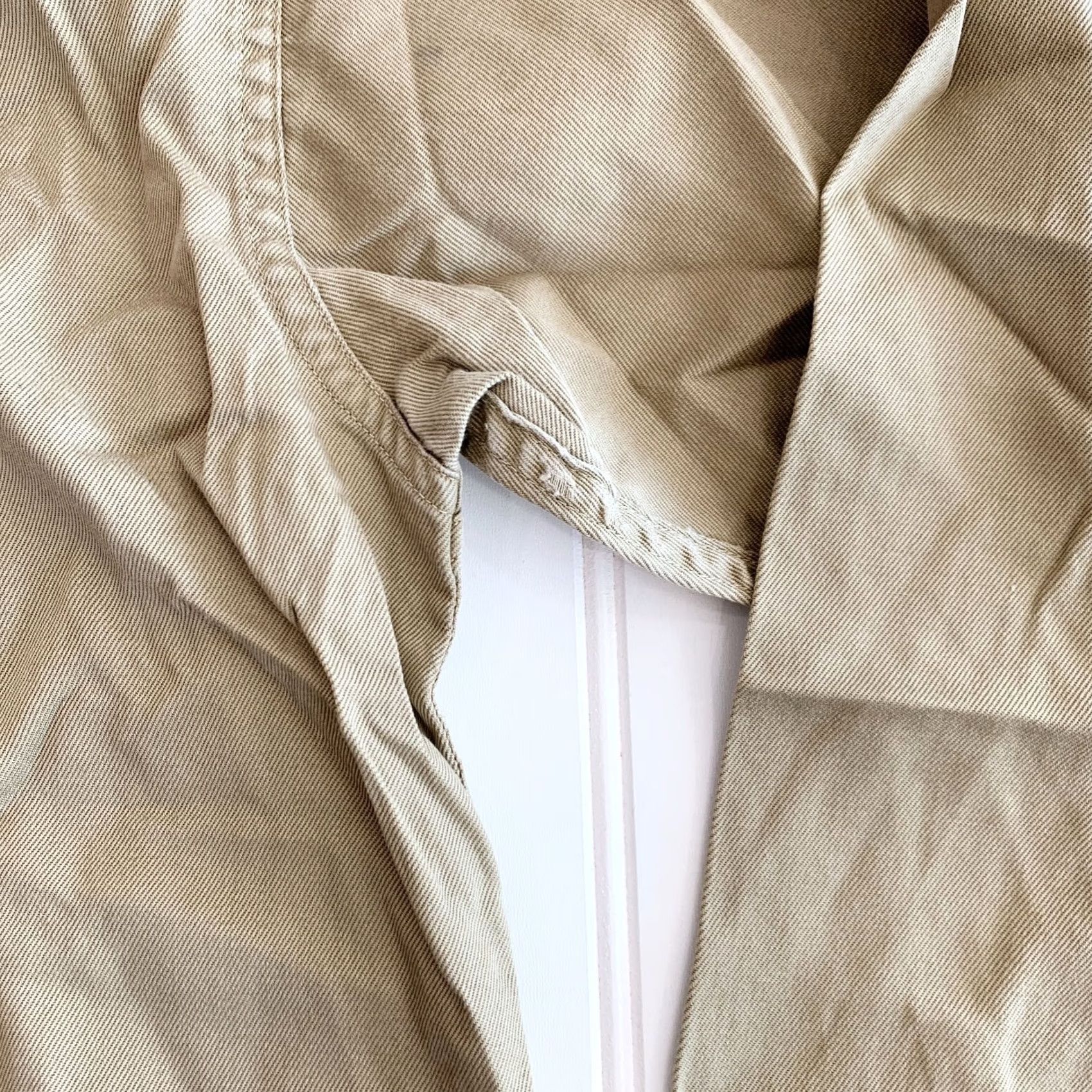 Levi's VINTAGE Levi's Button-Up Shirt Twill Long Sleeve Mens Tan Brown S Regular Twill Button-Front Collar-Down Vintage Levi's Shirt Mens Size US S / EU 44-46 / 1 - 6 Thumbnail