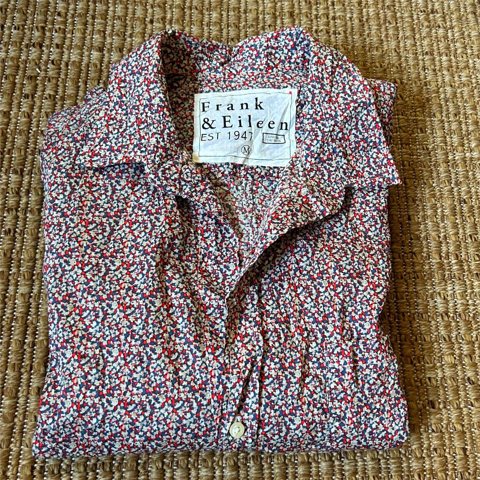 Frank & Eileen Frank & Eileen Barry Crinkled Cotton Blouse Floral Print Size M / US 6-8 / IT 42-44 - 8 Thumbnail