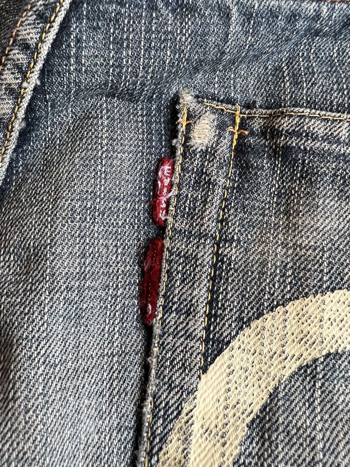 Evisu Vintage Evisu X McDonald Selvedge Distressed Jean Very Rare Size US 29 - 18 Thumbnail