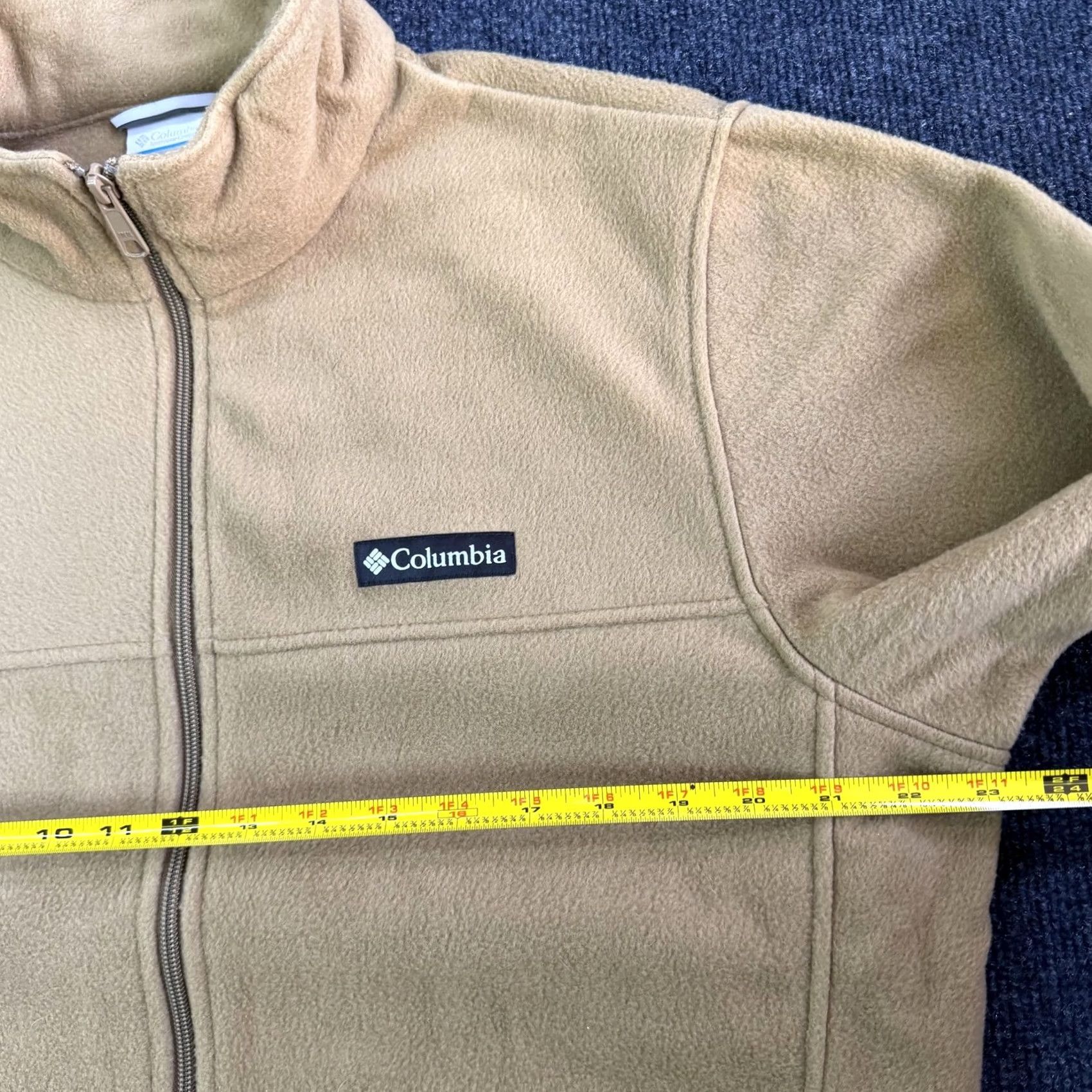 Vintage Columbia Jacket Mens Large Brown Fleece Full Zip Stand Collar Outdoor Hiking Size US L / EU 52-54 / 3 - 6 Thumbnail