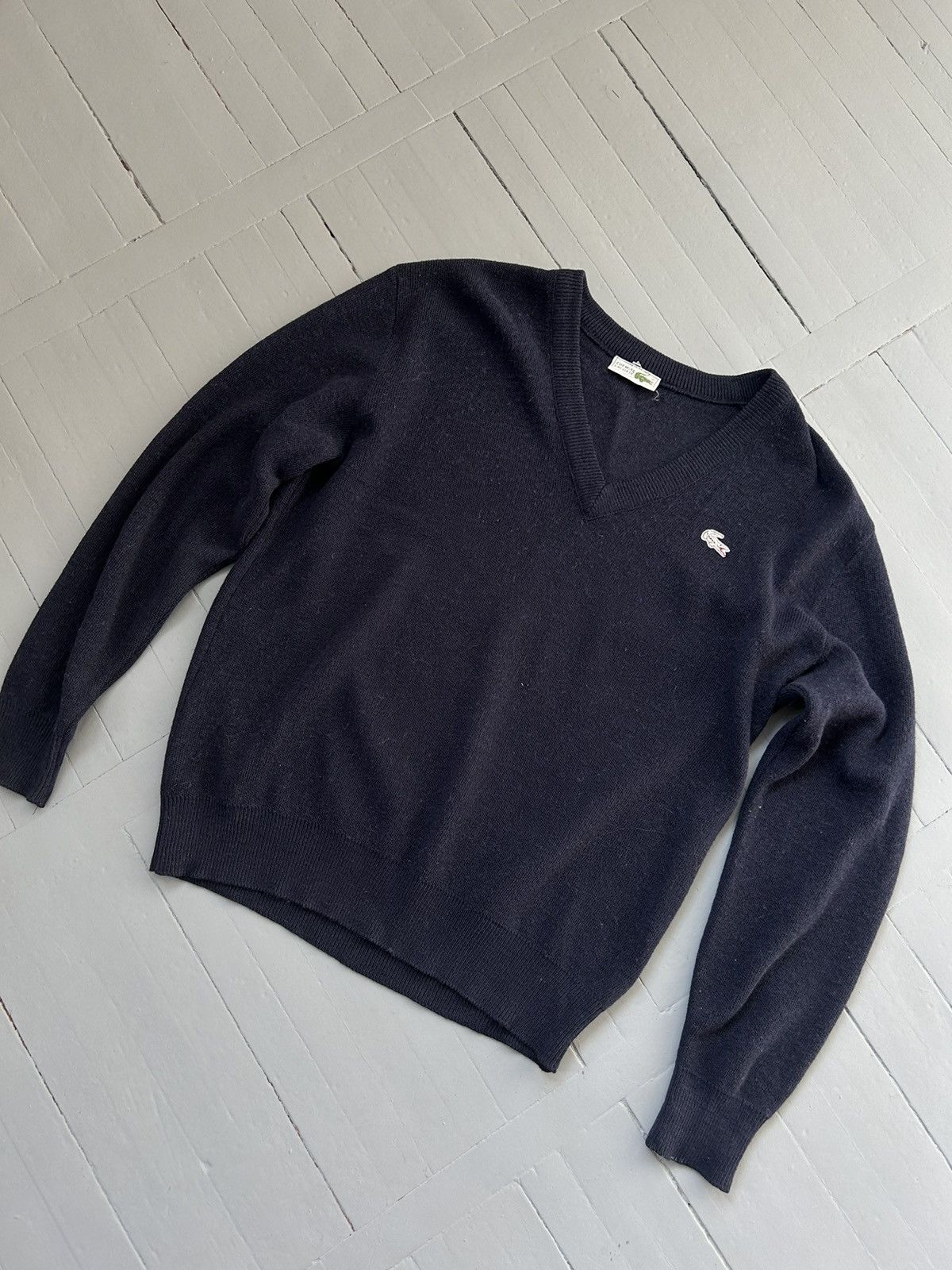 Lacoste × Vintage Lacoste knit sweater wool Size US L / EU 52-54 / 3 - 2 Thumbnail