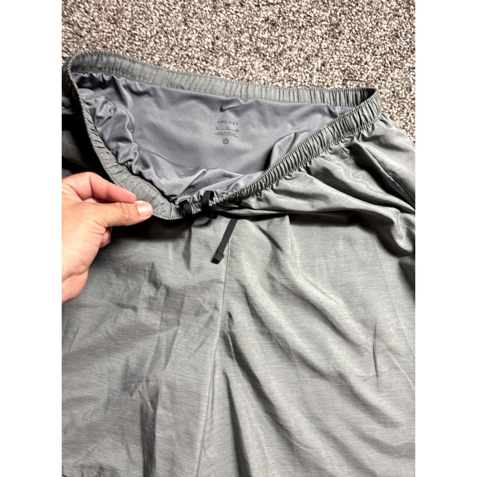Nike Nike Challenger Tennis Shorts Mens XL Gray Lined CZ9066 Drifit Short Sleeve? Size US 36 / EU 52 - 6 Thumbnail