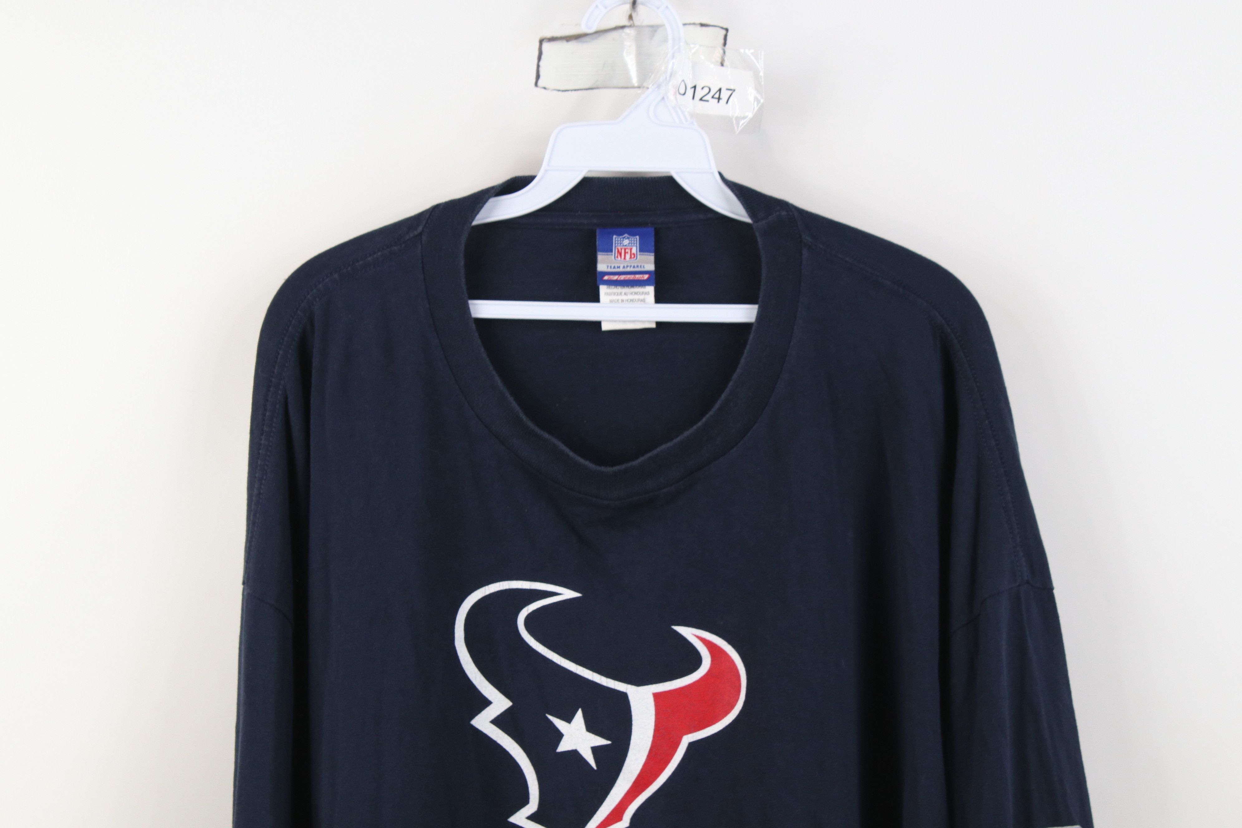 Reebok Vintage Reebok NFL Texans Football Long Sleeve T-Shirt Blue Size US XXL / EU 58 / 5 - 2 Thumbnail