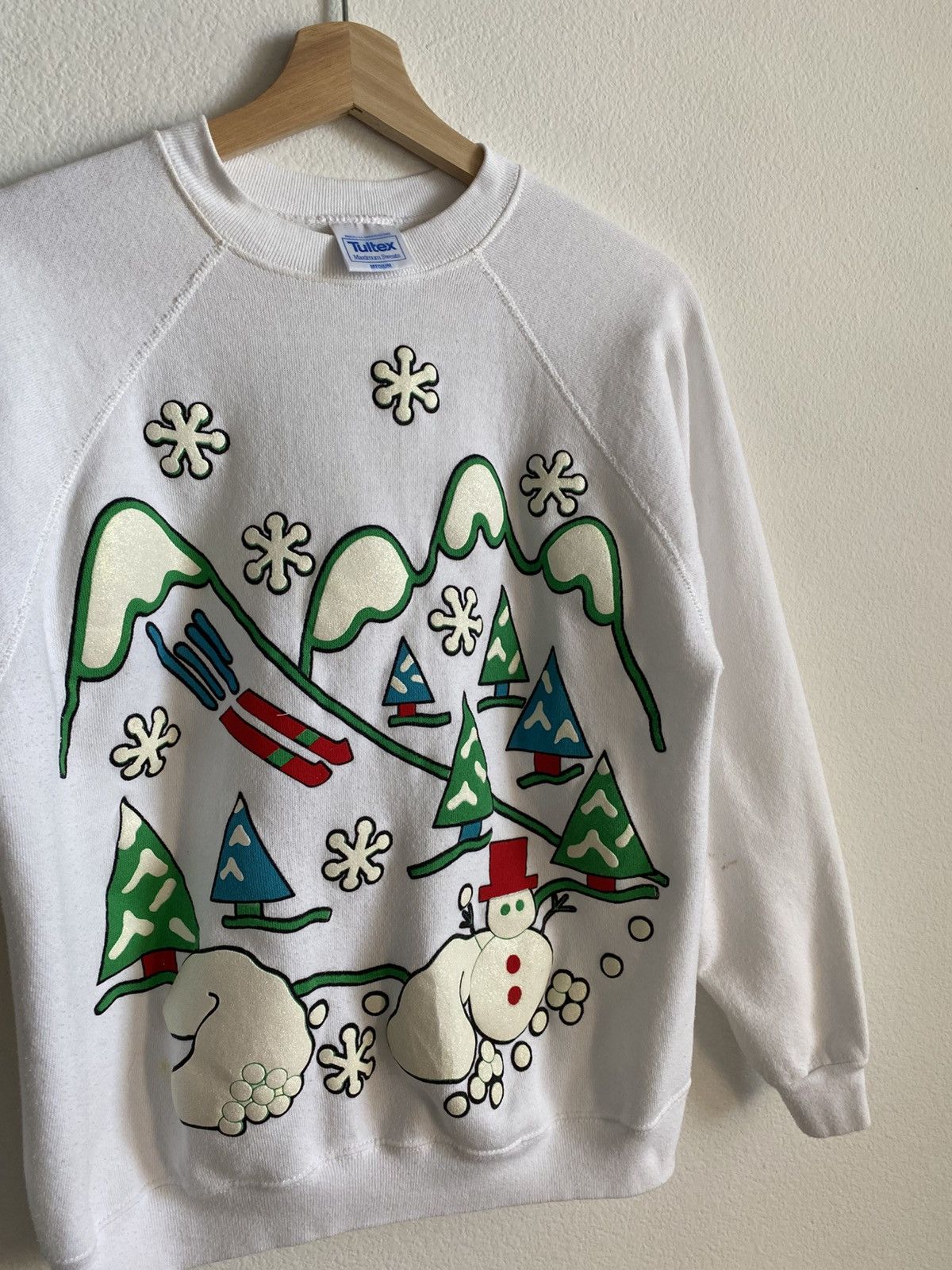 Vintage Vintage 90s Snow Man Christmas Sweater Sweatshirt Size US M / EU 48-50 / 2 - 3 Thumbnail