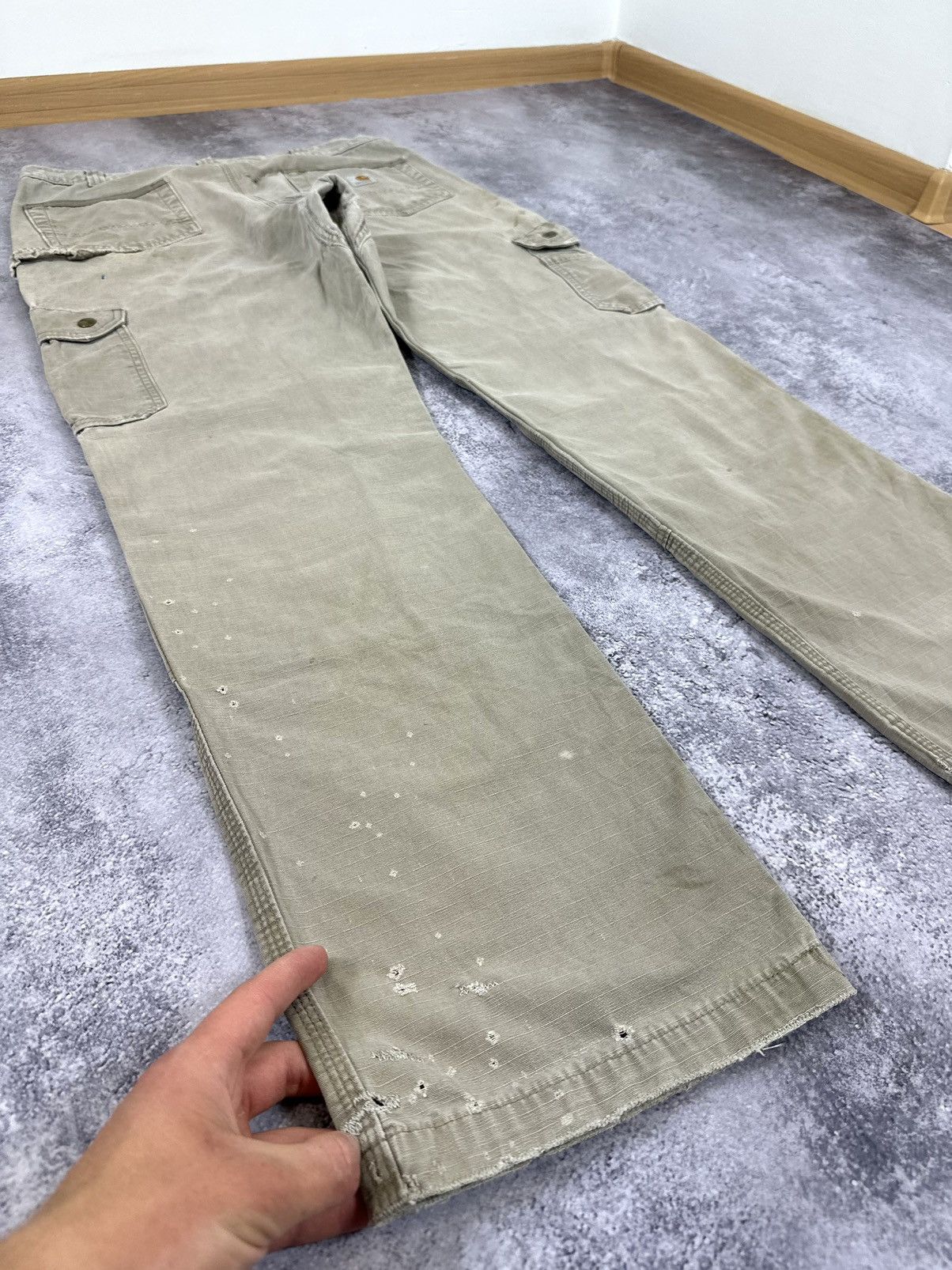 Carhartt Vintage Carhartt Double Knee Distressed USA Opium Work Pants Size US 36 / EU 52 - 9 Thumbnail