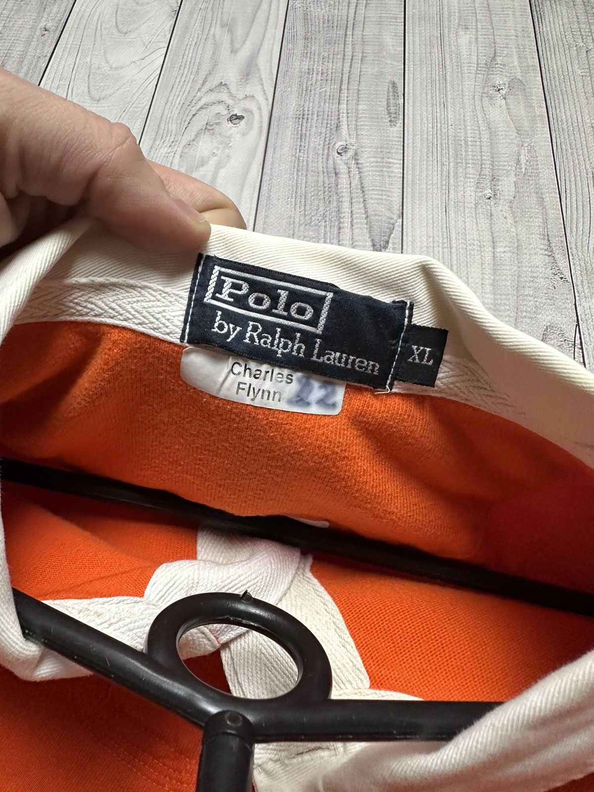 Polo Ralph Lauren × Vintage Vintage polo Ralph Lauren size L orange logo Size US XL / EU 56 / 4 - 5 Thumbnail