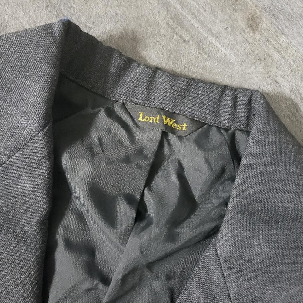 Designer Dark Grey | LORD WEST | Formalwear Suit Jacket Size US XXS / EU 40 - 4 Thumbnail