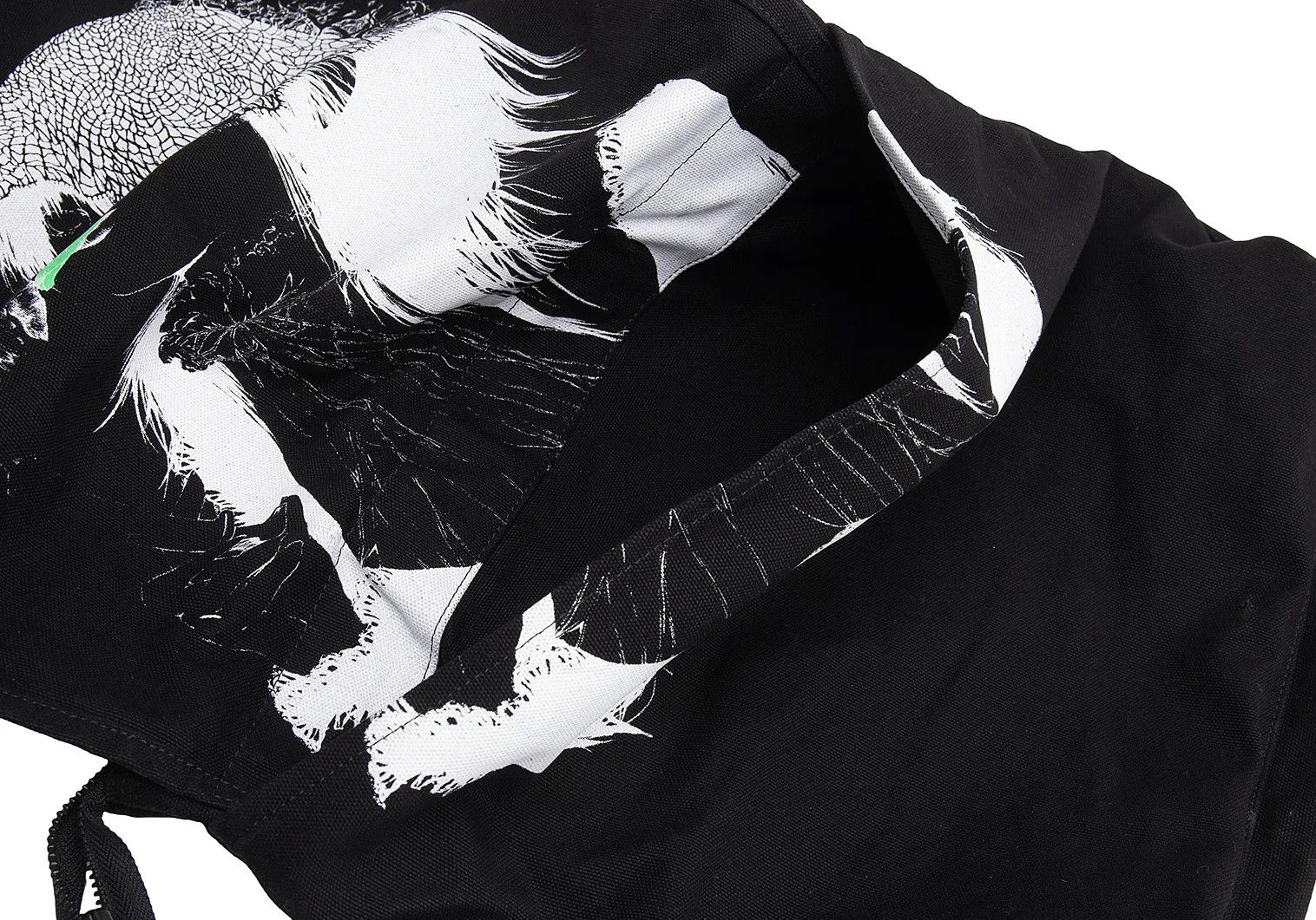 Yohji Yamamoto Yohji Yamamoto Printed 2WAY Bag Black Size ONE SIZE - 17 Thumbnail