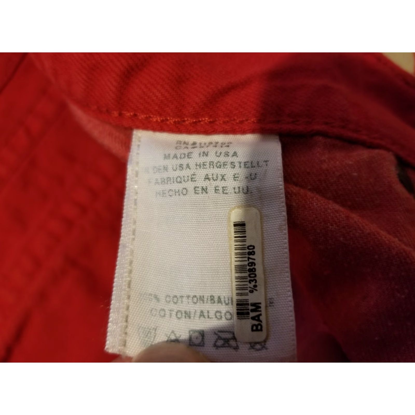 True Religion Mens True Religion Jeans 40x34 42x34 Red Relaxed Straight Denim Pants Size US 40 / EU 56 - 8 Thumbnail