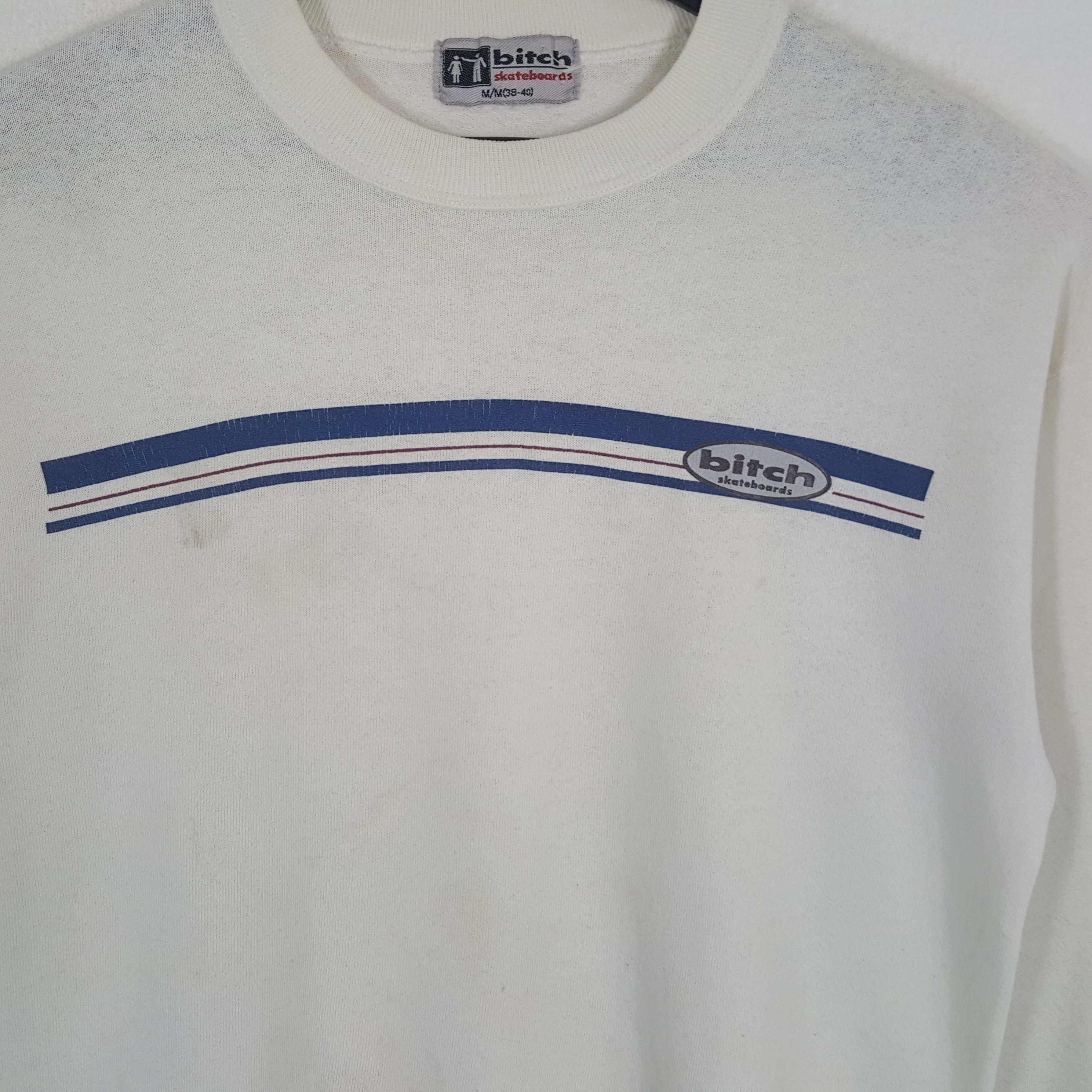 Vintage BITCH SKATEBOARDS Streetwear Style Vintage Sweatshirt Size US M / EU 48-50 / 2 - 2 Thumbnail