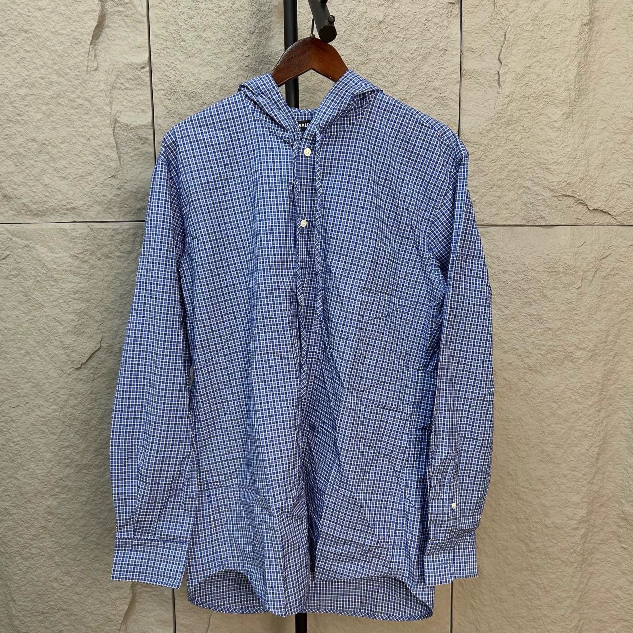 Balenciaga balenciaga blue and white check shirt Size US M / EU 48-50 / 2 - 1 Thumbnail