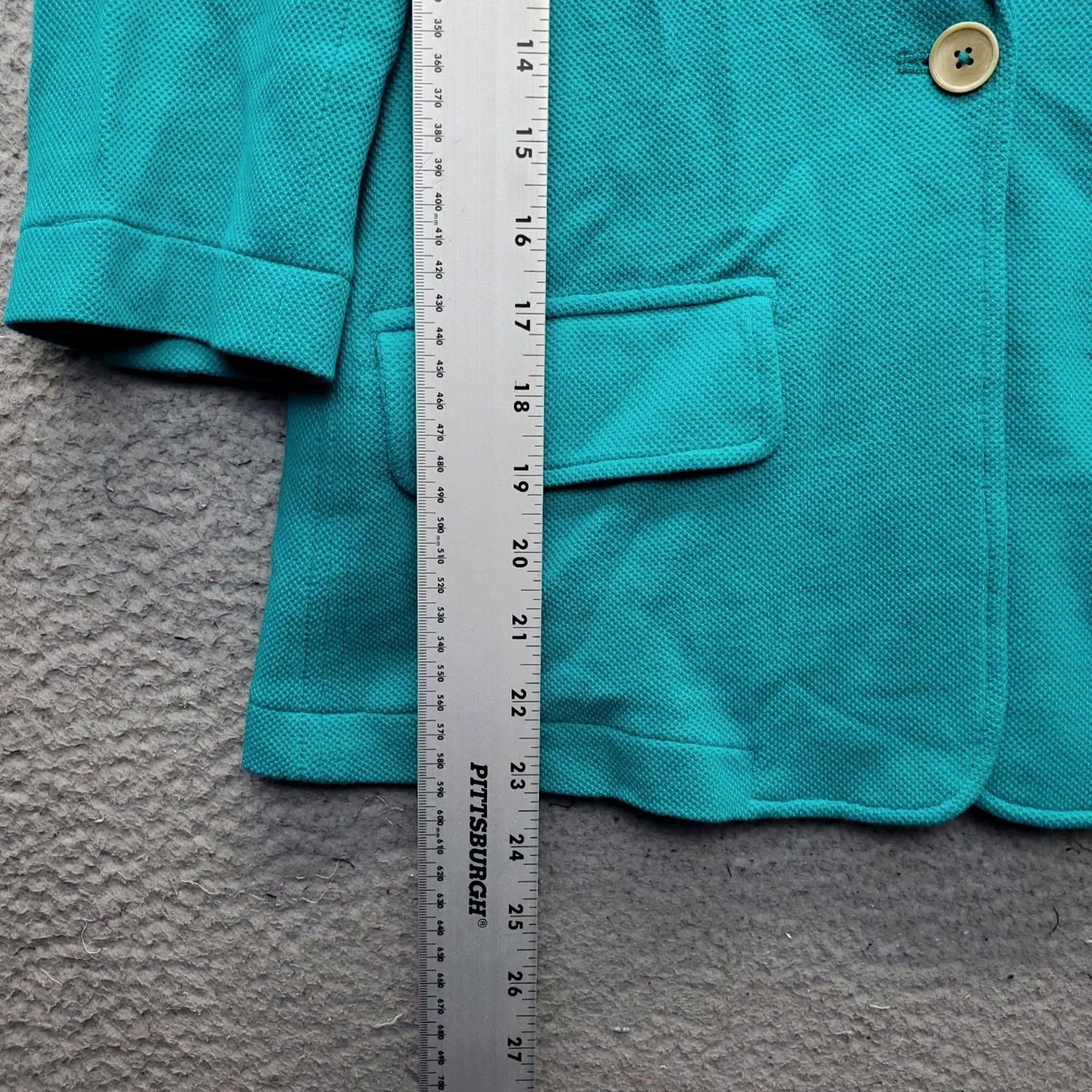 Lord & Taylor LORD & TAYLOR Blazer Jacket Womens M Blue Single Breasted Notch Lapel 1 Button Blazer Womens Size M Blue - NWT Size M / US 6-8 / IT 42-44 - 3 Thumbnail