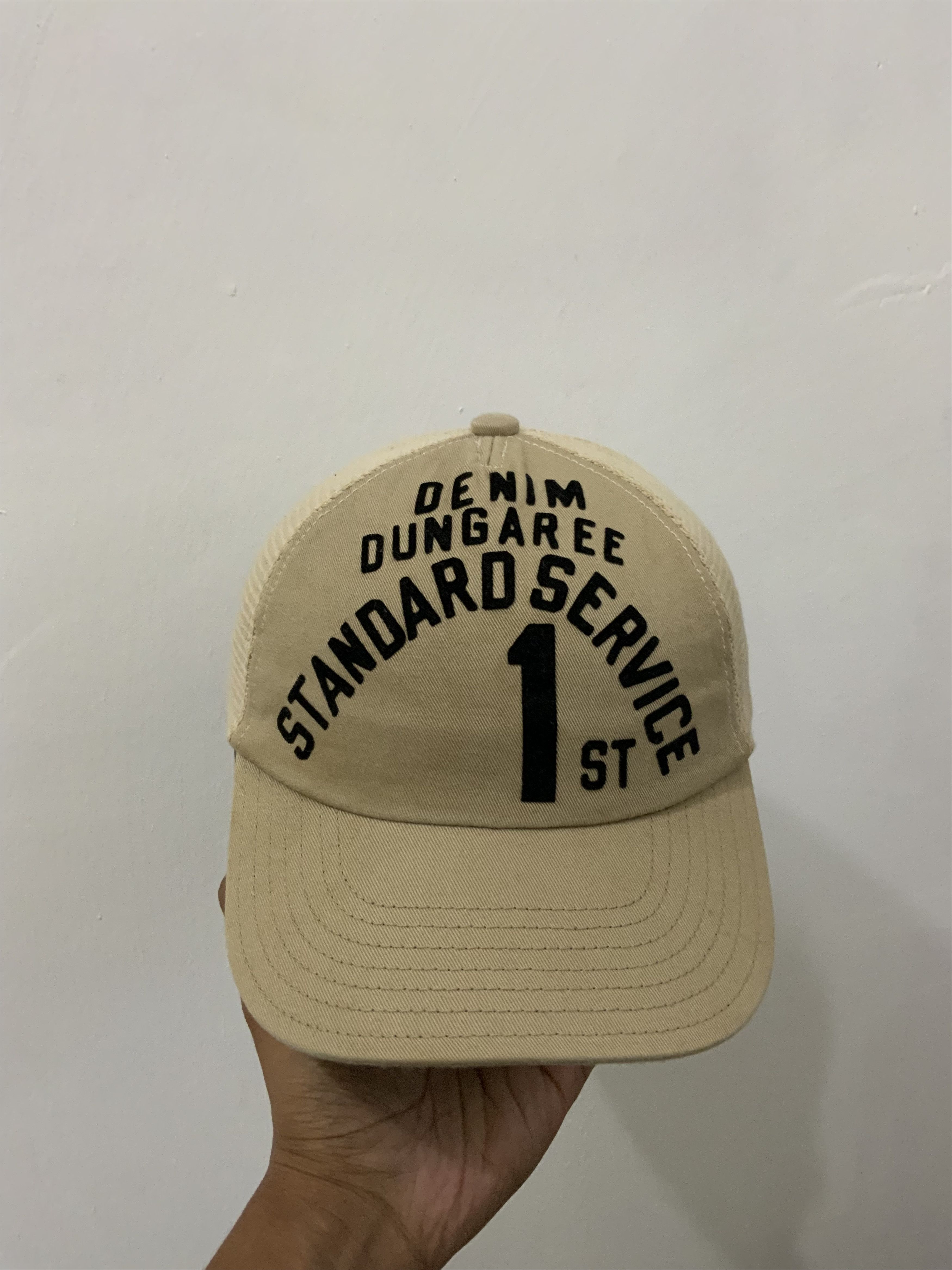 Japanese Brand Denim Dungaree Japanese Trucker Hat Size ONE SIZE - 5 Thumbnail