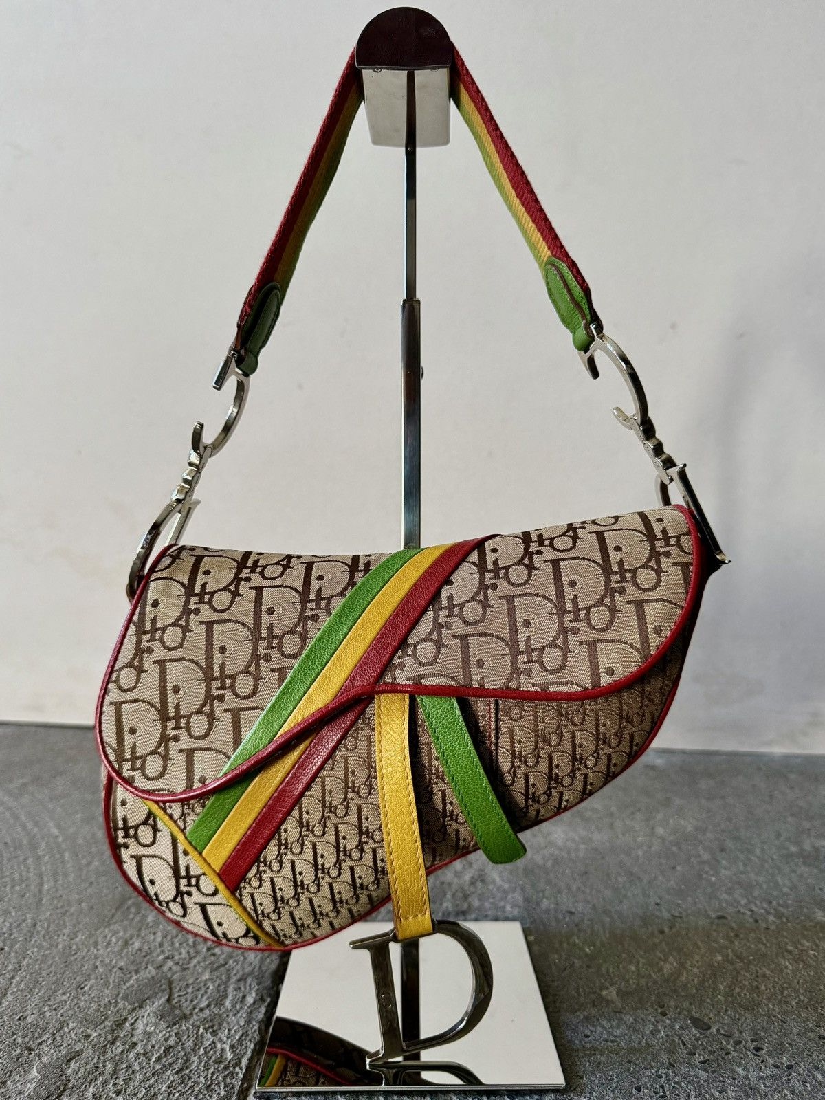 Dior Rare Dior - John Galliano - 2004 - Rasta Saddle Bag Size ONE SIZE - 14 Thumbnail