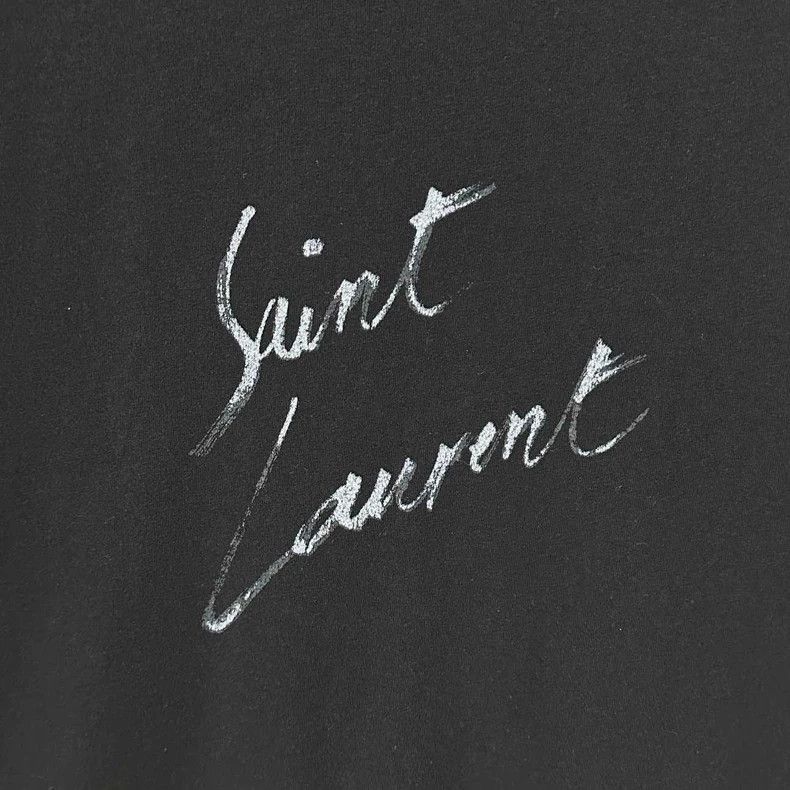 Saint Laurent Paris Saint Laurent Paris cursive logo short sleeves 2505-Nextarr Size US L / EU 52-54 / 3 - 4 Thumbnail