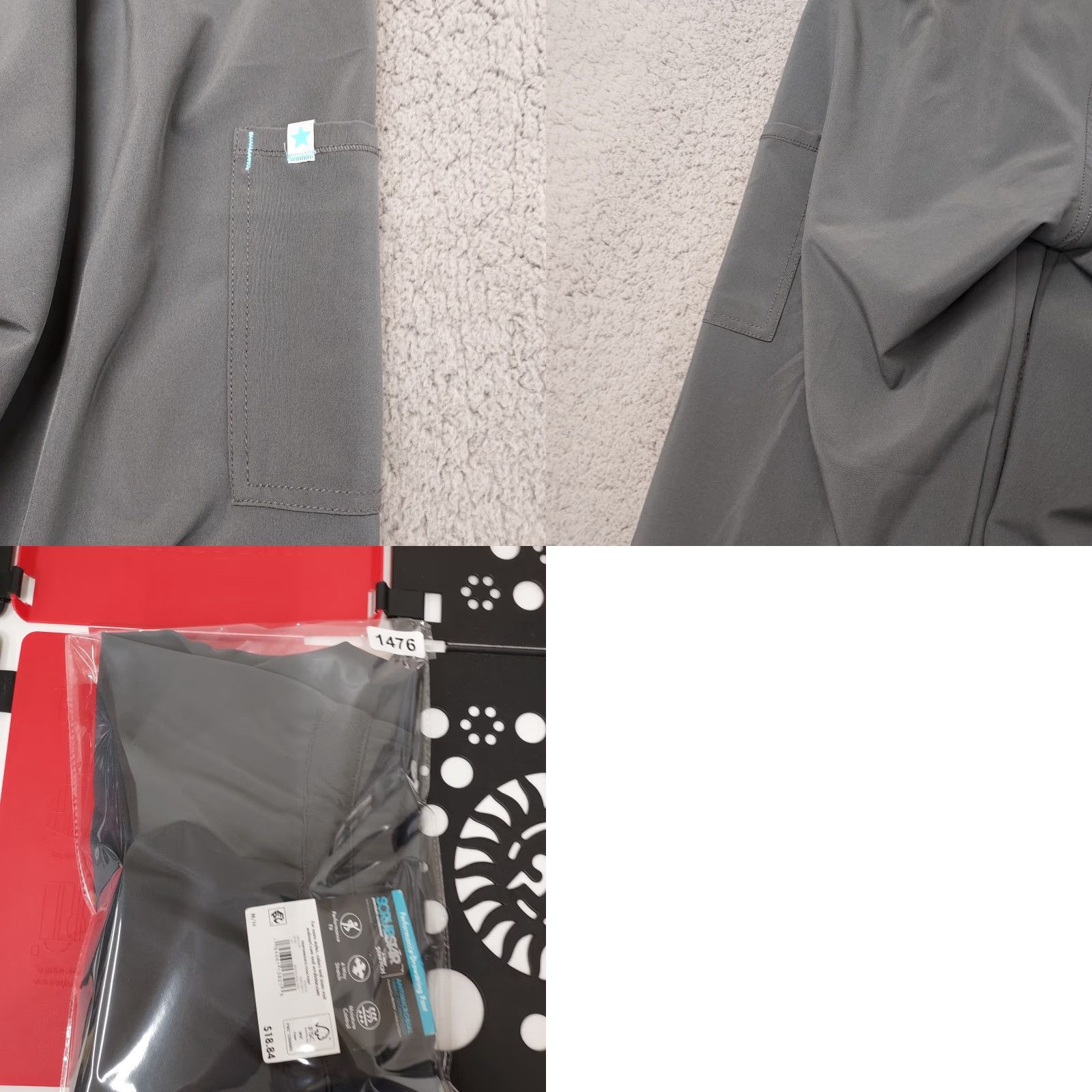 Vintage NWT Scrubstar Pants Size Medium Pewter Medical Pants Drawstring And Stretch Women Gray Cotton Size US 31 - 10 Thumbnail