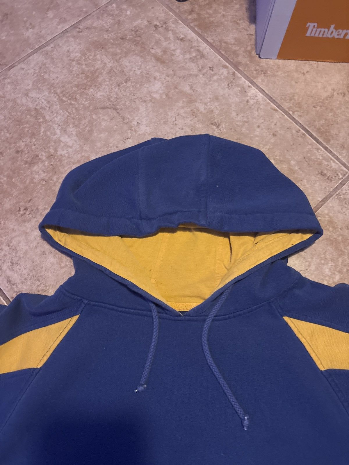 Vintage Blue and Yellow Hoodie Size US L / EU 52-54 / 3 - 2 Thumbnail