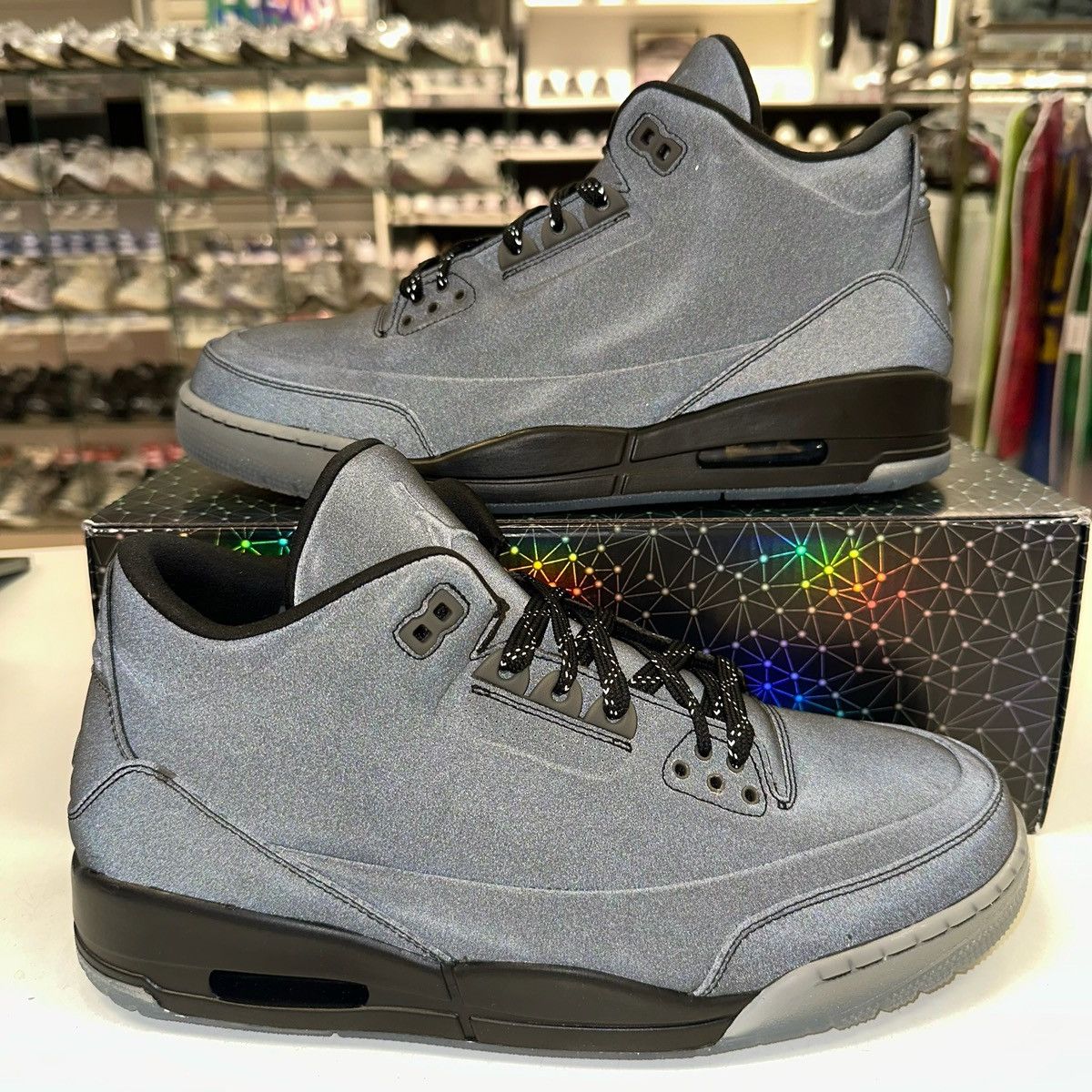 Jordan Brand × Nike Size 11.5 - Air Jordan 3 5Lab3 Reflective Black Size US 11.5 / EU 44-45 - 2 Thumbnail