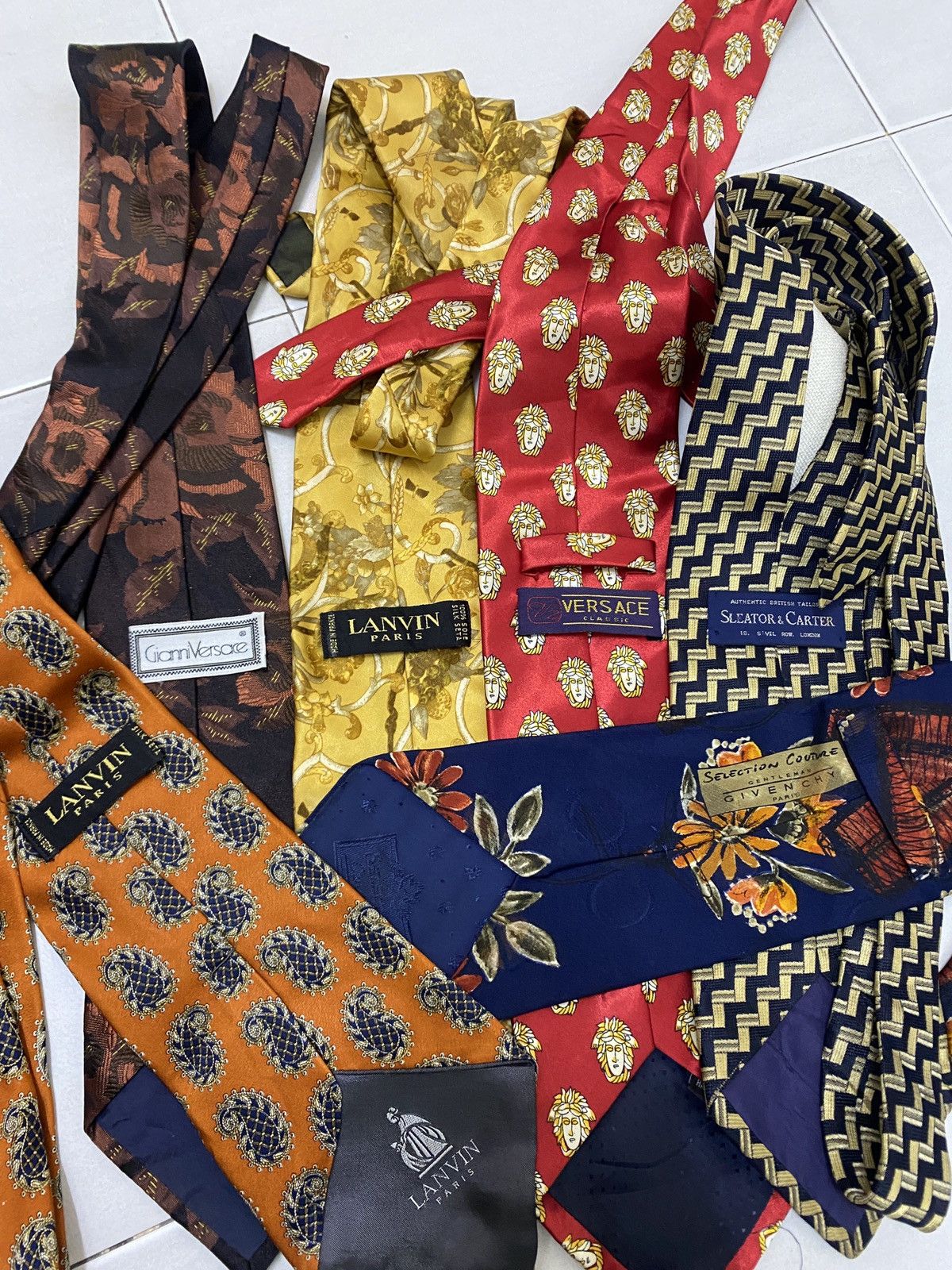 Designer × Vintage Combo 6 Branded Neck Tie Size ONE SIZE - 4 Thumbnail