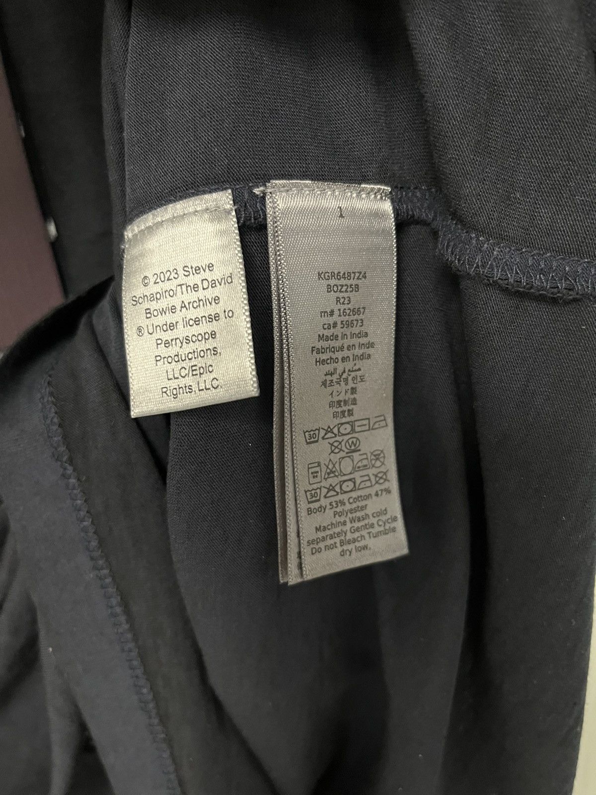John Varvatos Bowie tee. Large Size US L / EU 52-54 / 3 - 9 Thumbnail