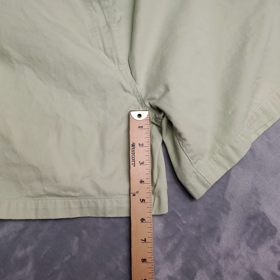 Vintage VINTAGE LL Bean Shorts Womens 10 Regular Green Cotton Twill Chino Outdoor Casual Gorp Size 32" / US 10 / IT 46 - 6 Thumbnail