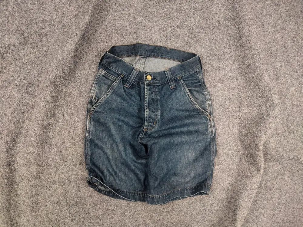 Carhartt Vintage 90's Carhartt Work Bermuda Pocket Faded denim Shorts Size US 30 / EU 46 - 1 Thumbnail