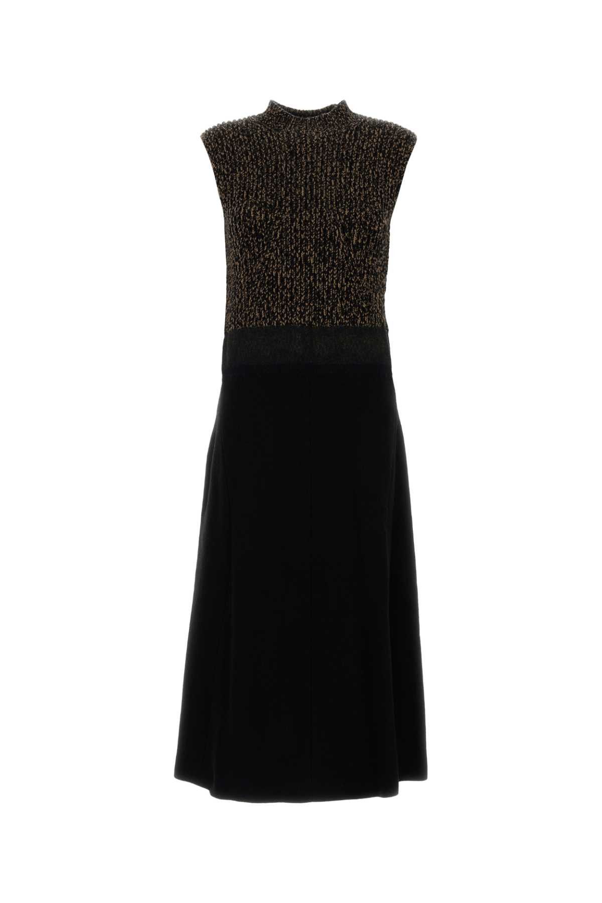 Prada Two-Tone Wool Blend Dress Size S / US 4 / IT 40 - 1 Thumbnail