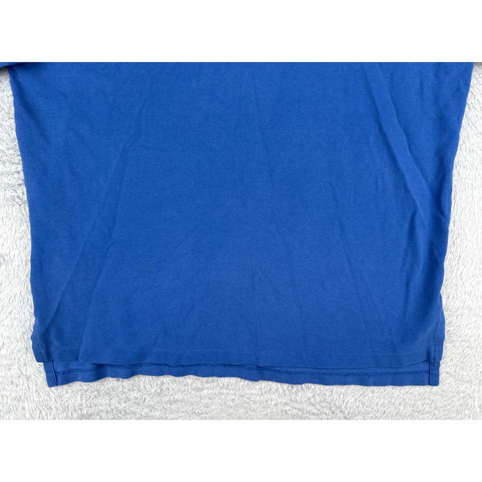 Ralph Lauren VINTAGE Ralph Lauren Polo Shirt Adult XL Blue 100% Cotton Jersey Short Sleeve Embroidered Logo Mens Modern Sports Summer 90s? Size US XL / EU 56 / 4 - 5 Thumbnail