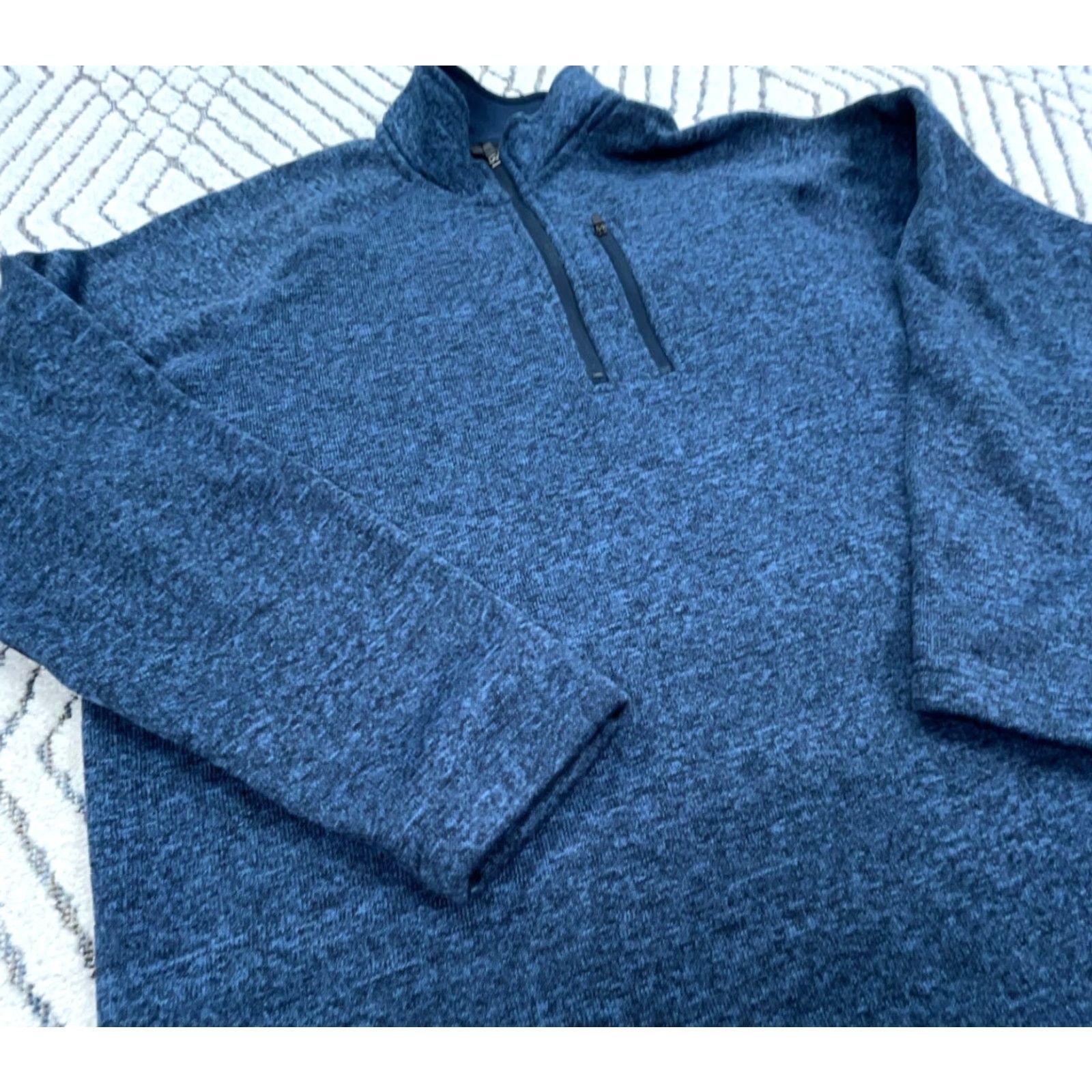 Eddie Bauer VINTAGE Eddie Bauer Sweater Men 2XL Blue Pullover 1/4 Zip Jersey Knit Adult Regular Size Size US XXL / EU 58 / 5 - 4 Thumbnail
