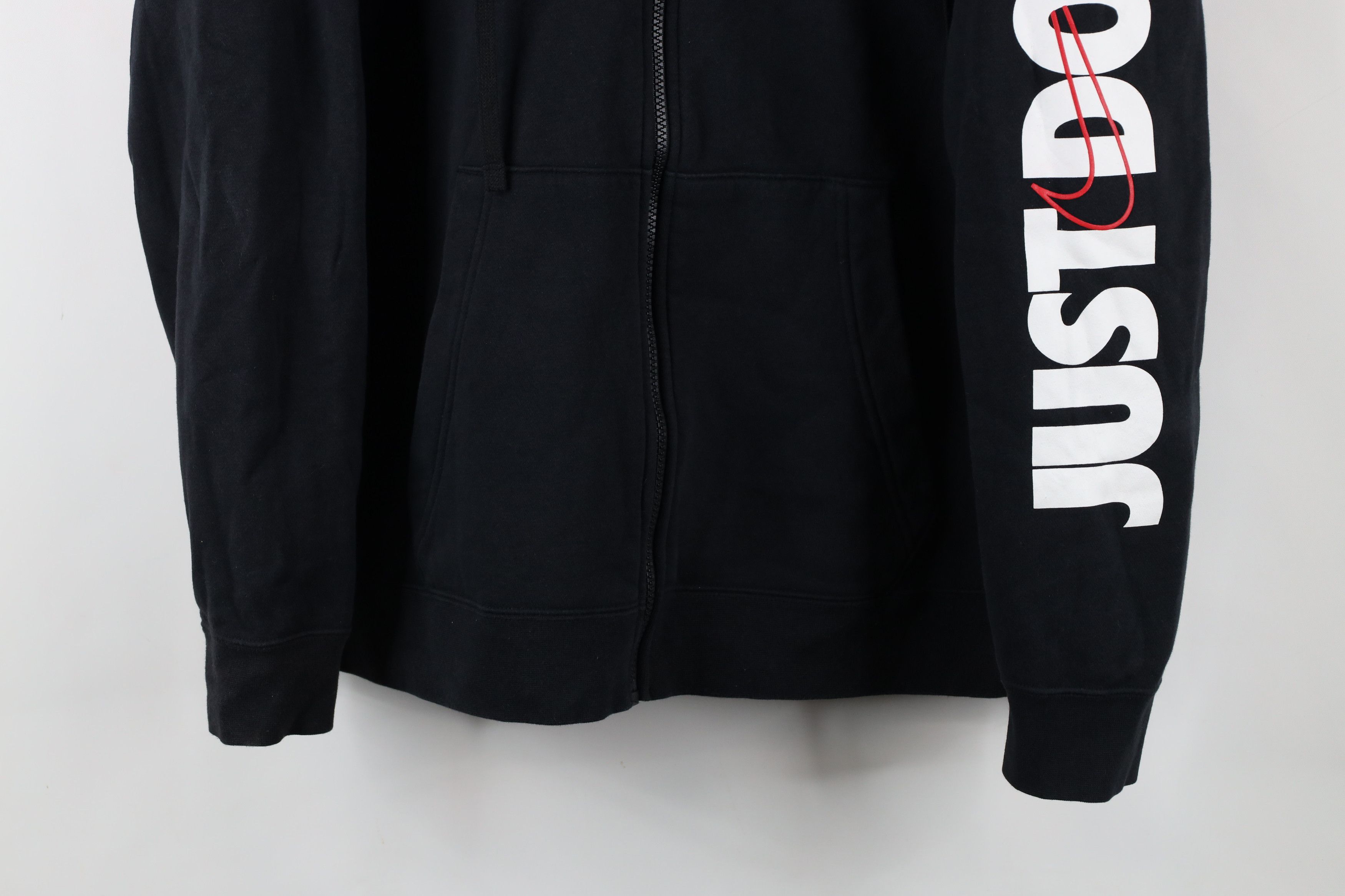Nike × Vintage Nike Spell Out Just Do It Windrunner Full Zip Hoodie Jacket Size US L / EU 52-54 / 3 - 3 Thumbnail