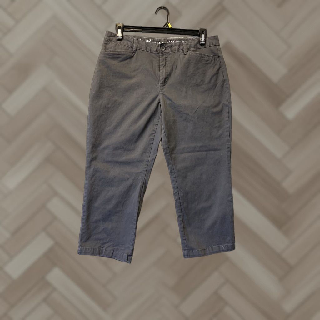 Eddie Bauer VINTAGE Eddie Bauer Women's Chino Pants Cropped Size 12 Gray Cotton Straight Fit 49-60 Size 34" / US 12 / IT 48 - 1 Thumbnail