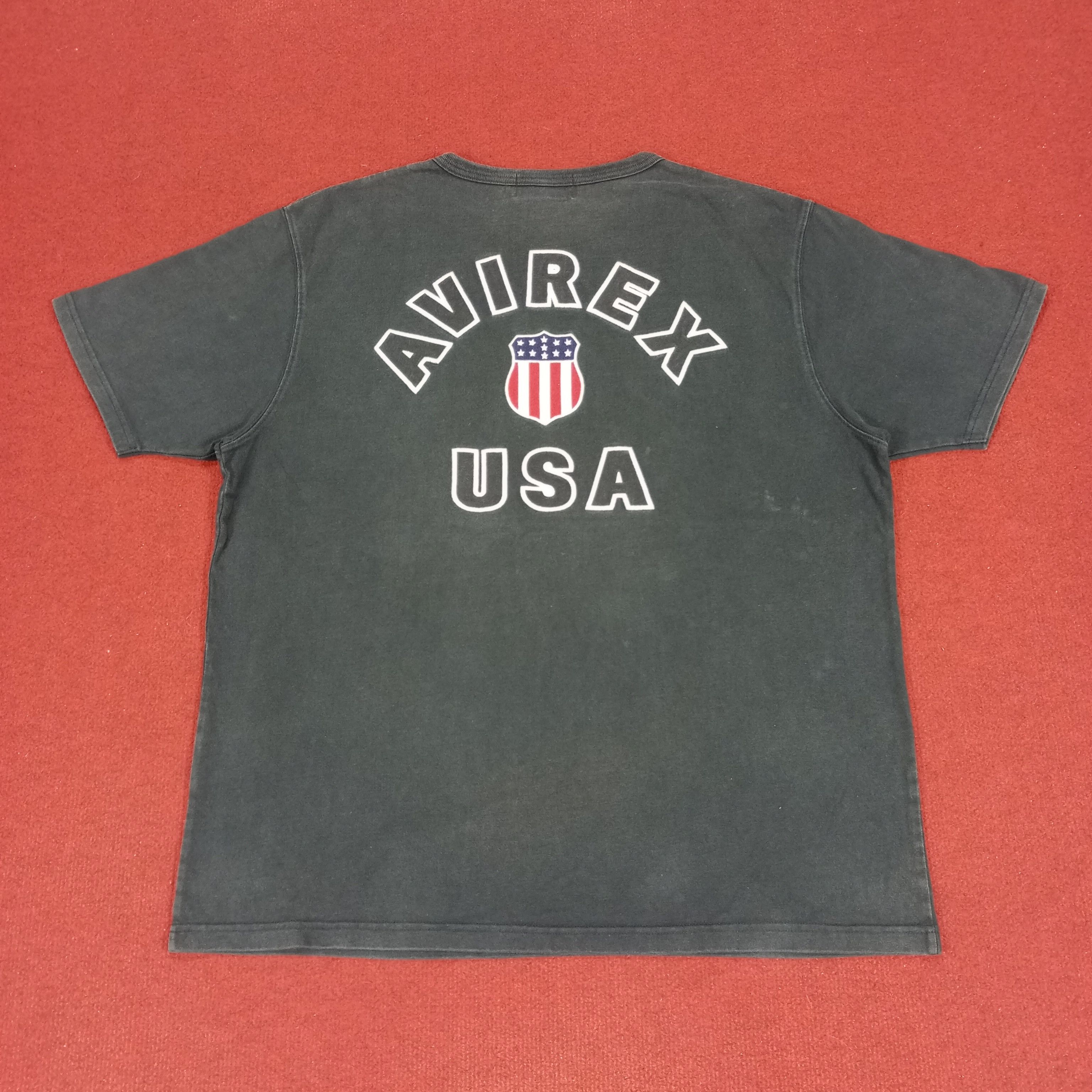 Avirex × Vintage Avirex USA Embroidery Design Tshirt Size US XL / EU 56 / 4 - 1 Thumbnail