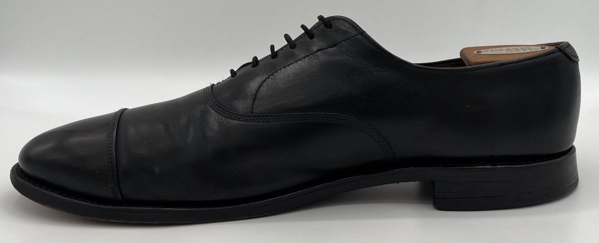 Allen Edmonds Allen Edmonds PARK AVENUE Cap Toe Black Leather Oxfords 12D Size US 12 / EU 45 - 7 Thumbnail