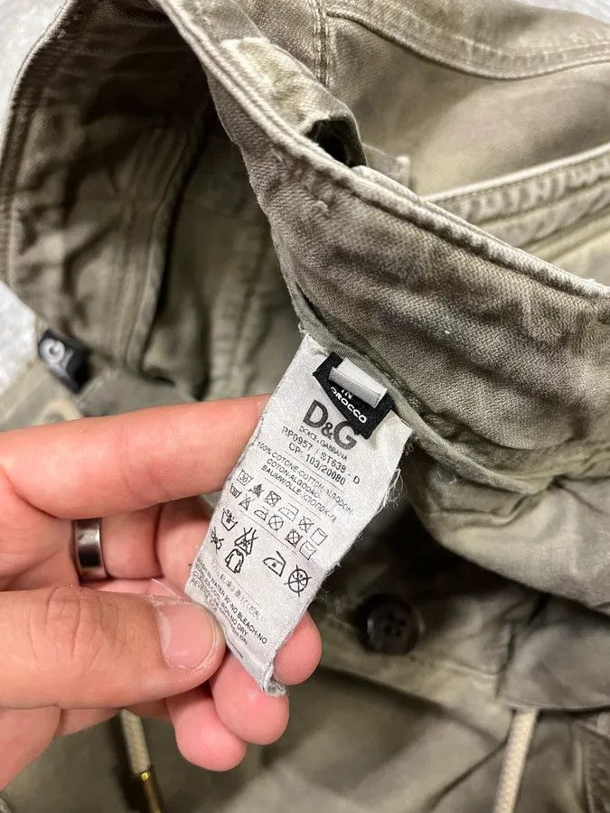 Dolce & Gabbana × Vintage 2000s Dolce & Gabbana Olive Eroded Cargo Pants Size US 32 / EU 48 - 14 Thumbnail