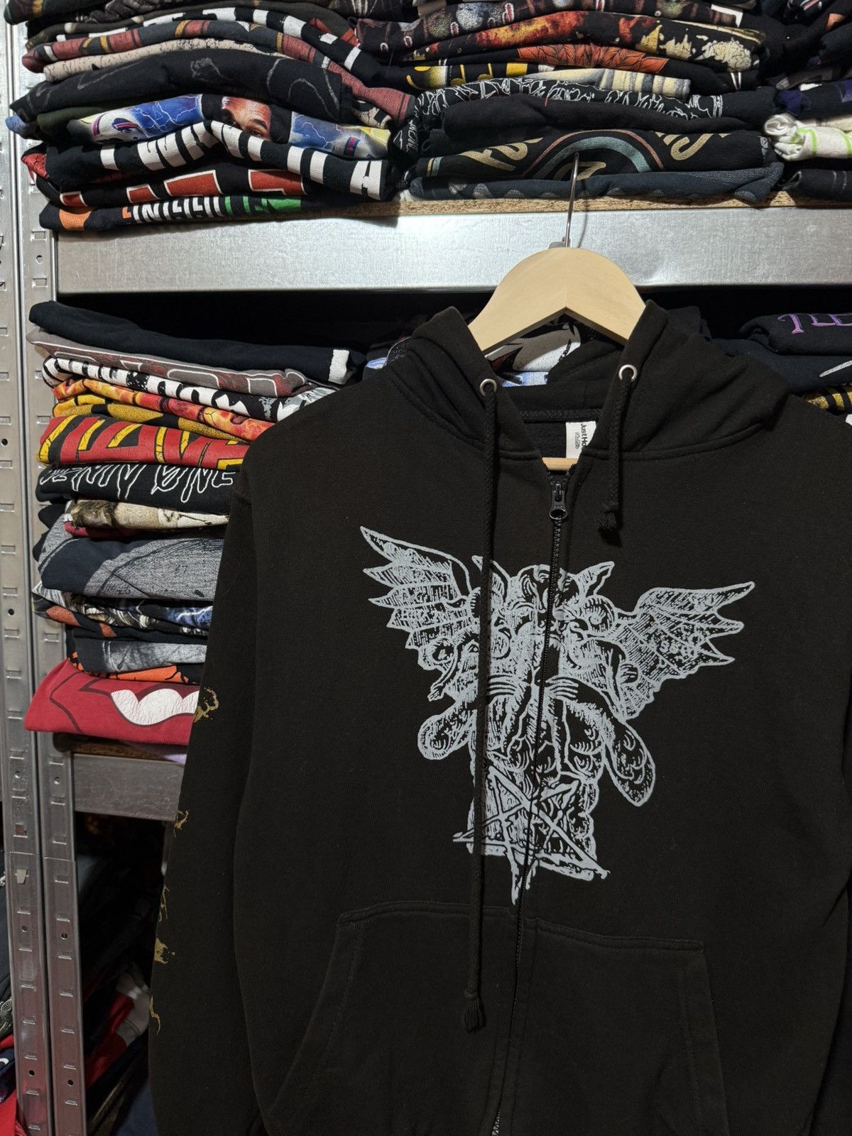Band Tees Vintage 90s Rotting Christ Satanas Tedeum Black Metal Hoodie Size US S / EU 44-46 / 1 - 3 Thumbnail