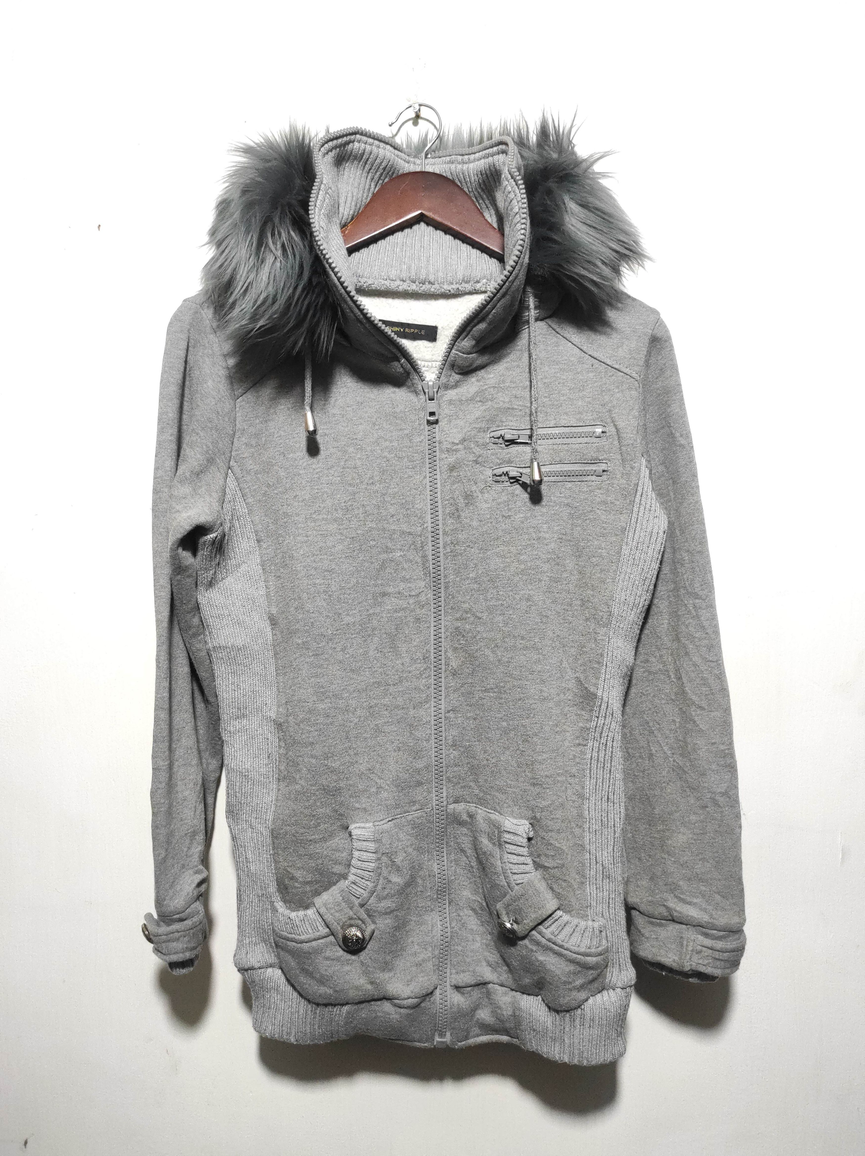 If Six Was Nine Shiny Ripple Zipper Fur Double Hoodie LGB i6w9 style Size US S / EU 44-46 / 1 - 12 Thumbnail