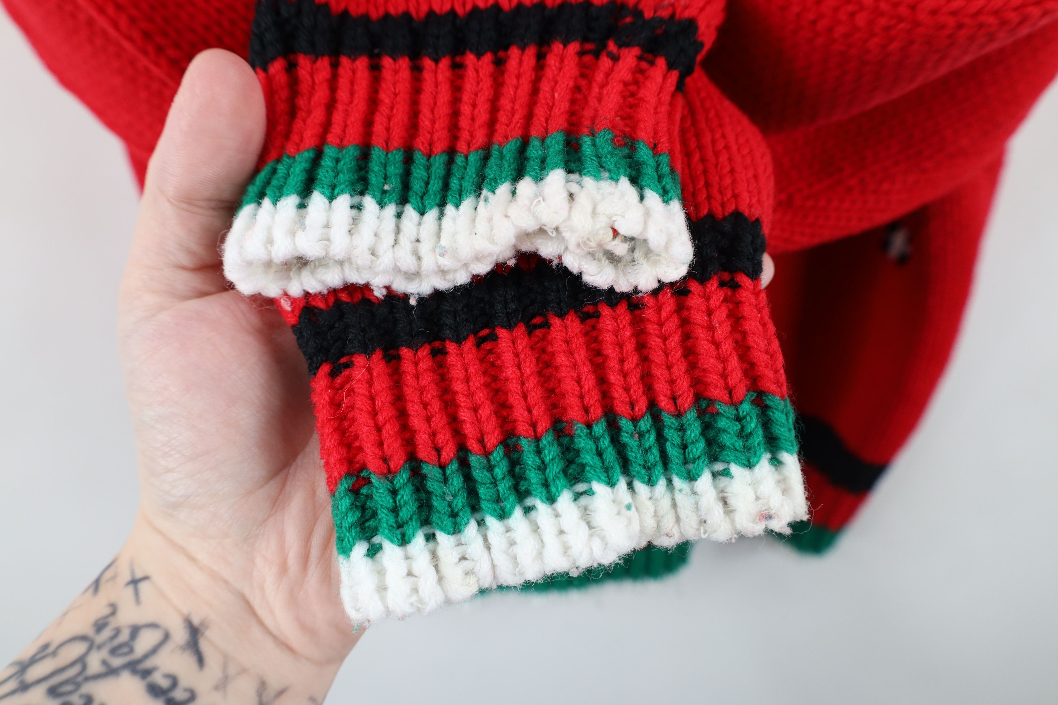 Vintage Vintage 90s Streetwear Panda Bear Knit Crewneck Sweater Size 3XL / US 20-22 - 8 Thumbnail