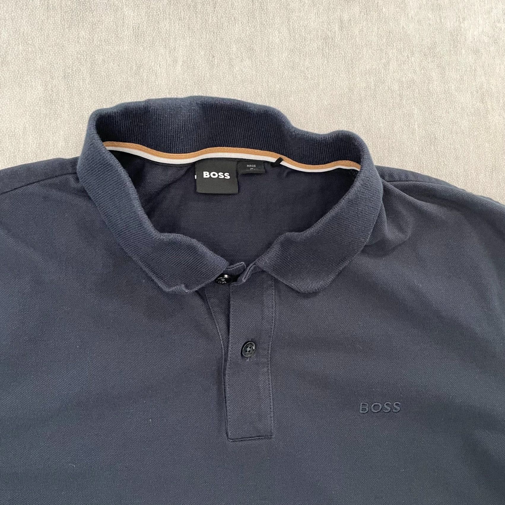 Hugo Boss HUGO BOSS Polo Shirt Adult XL Blue Slim Fit Knit Short Sleeve Logo 90s Modern Preppy Mens XL Size US XL / EU 56 / 4 - 3 Thumbnail