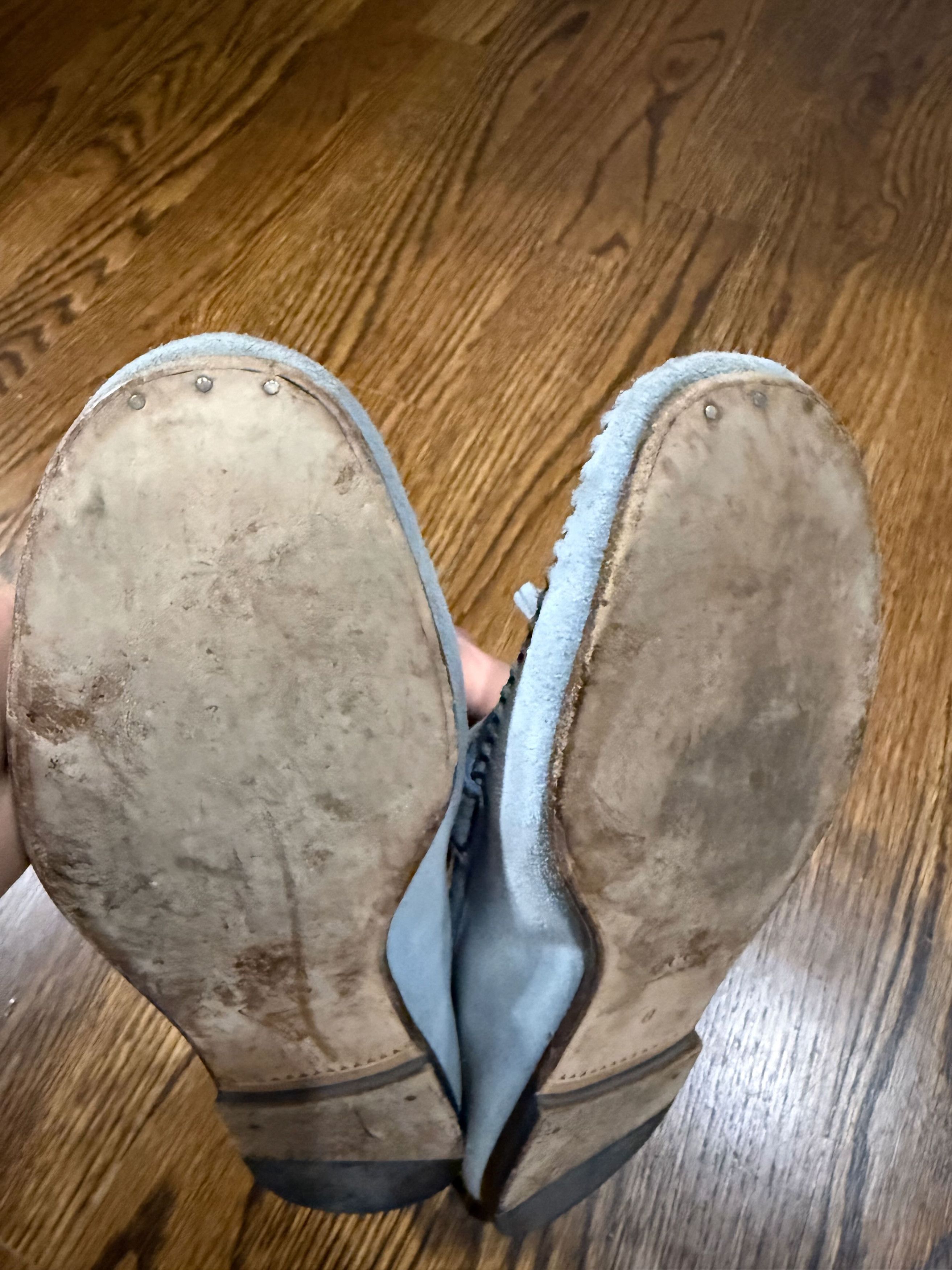 Gucci Gucci Bamboo Tassel Loafers Light Blue Suede Made in Italy Size US 9 / EU 42 - 8 Thumbnail