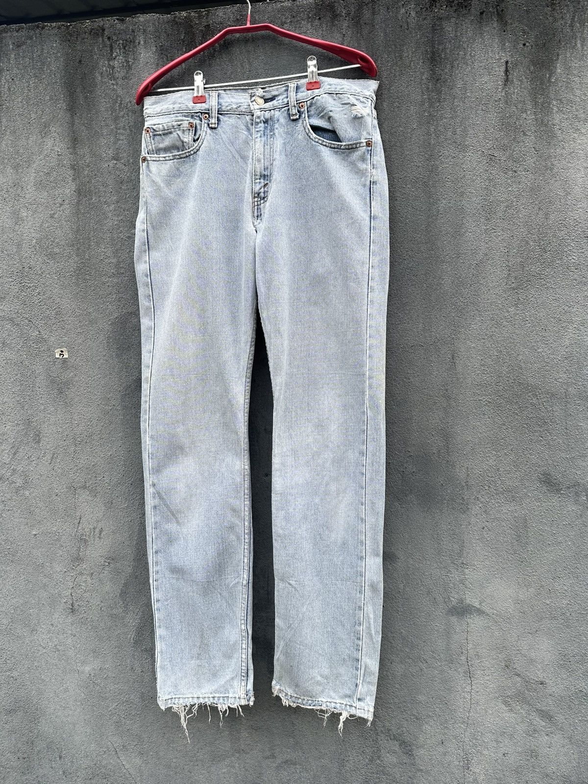 Levi's Vintage Clothing 👹Vintage Levis 532 Distressed Straight Cut Jeans Size US 30 / EU 46 - 5 Thumbnail