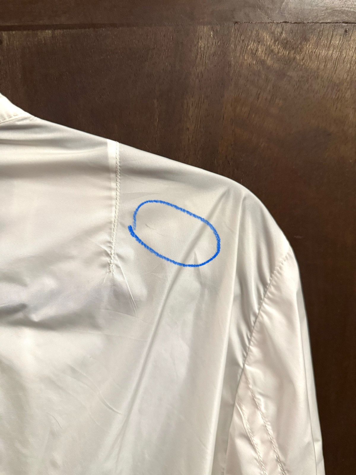 Dries Van Noten dries van noten asymmetrical white rain coat M Size US M / EU 48-50 / 2 - 10 Thumbnail