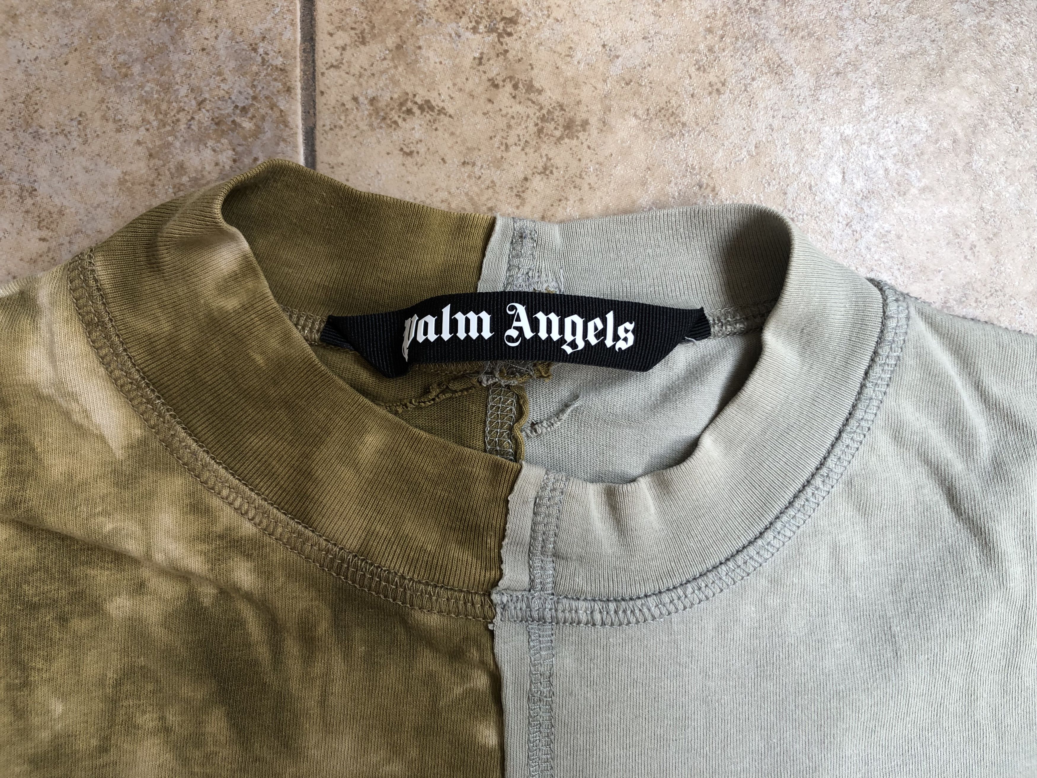 Palm Angels Palm Angels Broken Logo Military T-shirt Size S Size US S / EU 44-46 / 1 - 8 Thumbnail